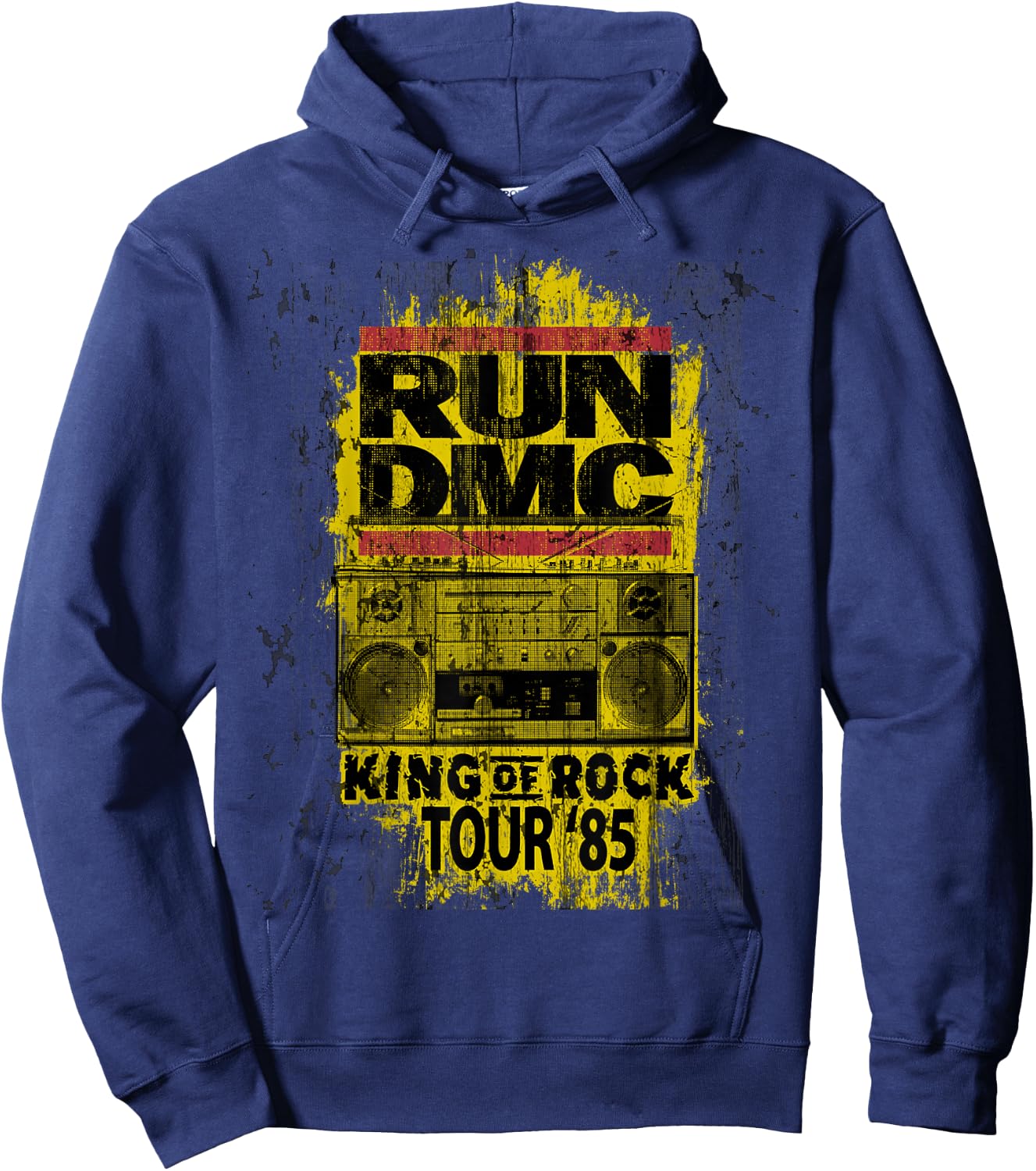 Run DMC King of Rock Tour Hoodie - Hoodie | Navy