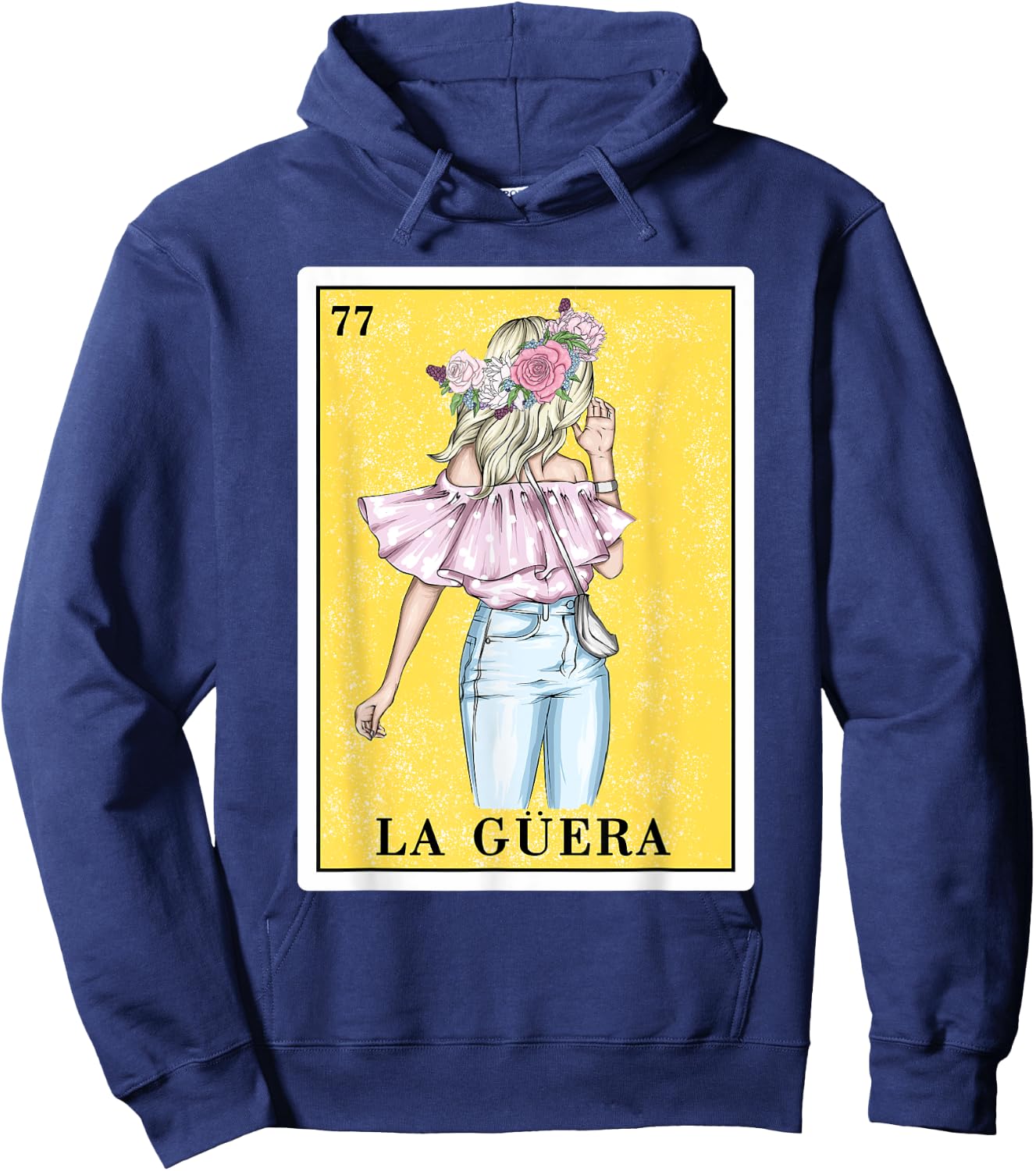 Funny Spanish-Mexican Bingo Gifts - La Guera Hoodie - Hoodie | Navy