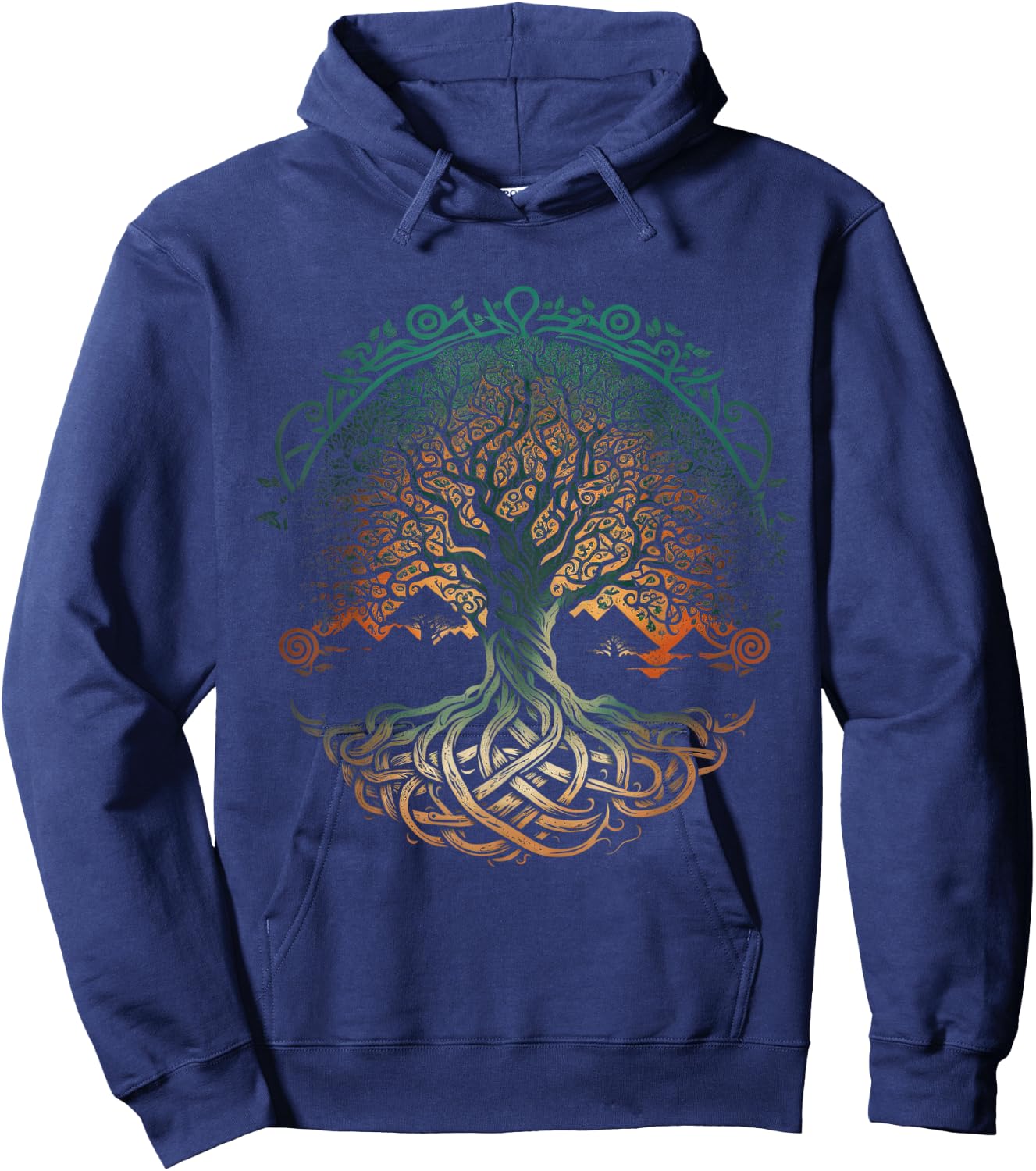 Baum des Lebens Wikinger Midgard Thor Walhalla Hoodie - Hoodie | Navy