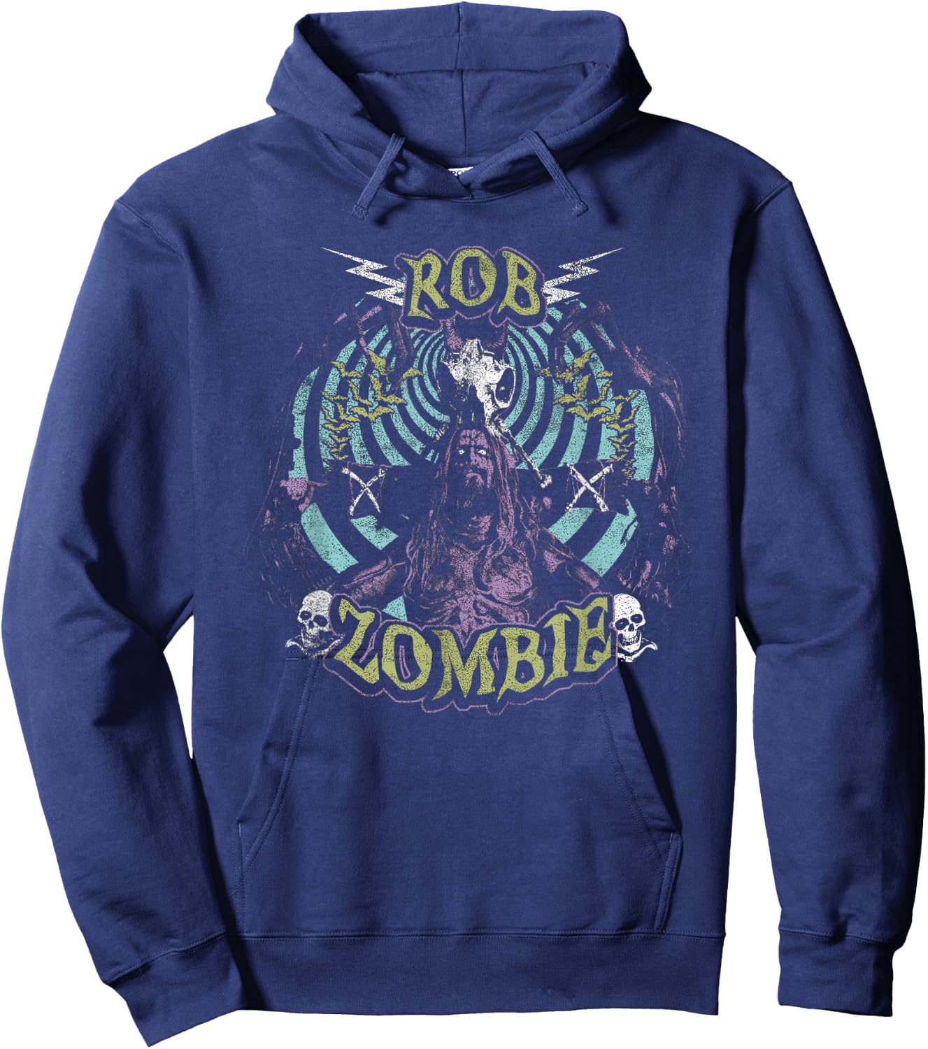 Rob Zombie Fall Spiral Hoodie - Hoodie | Navy