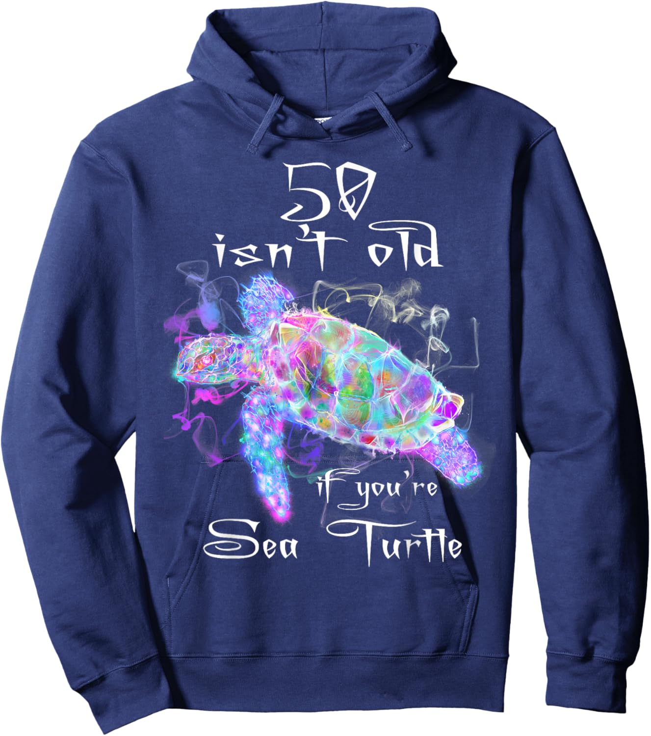 Turtle Birthday Shirt Funny 50th birthday shirt Hoodie - Hoodie | Navy