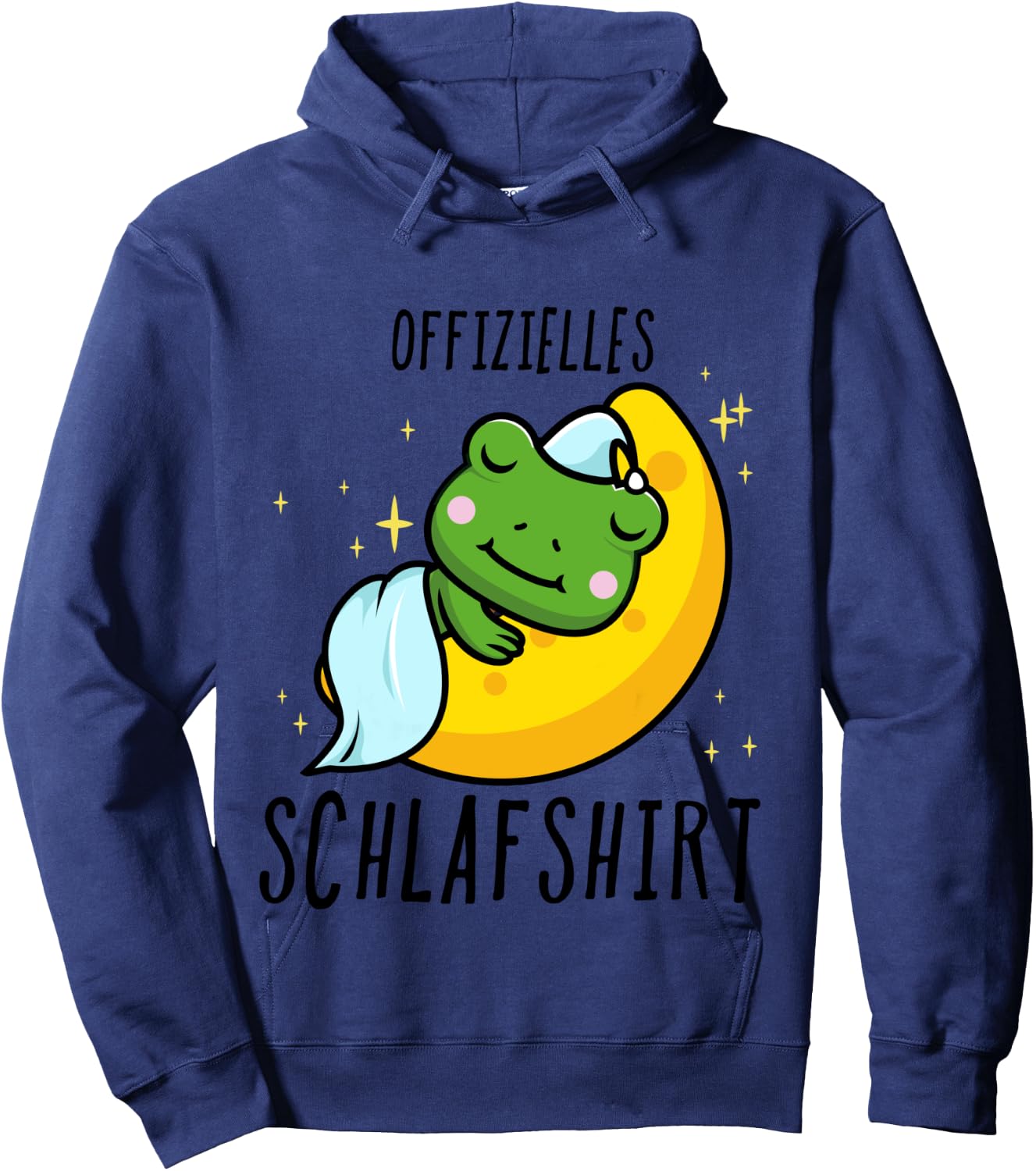 Frog Pyjamas Shirt, blue, s Hoodie - Hoodie | Navy