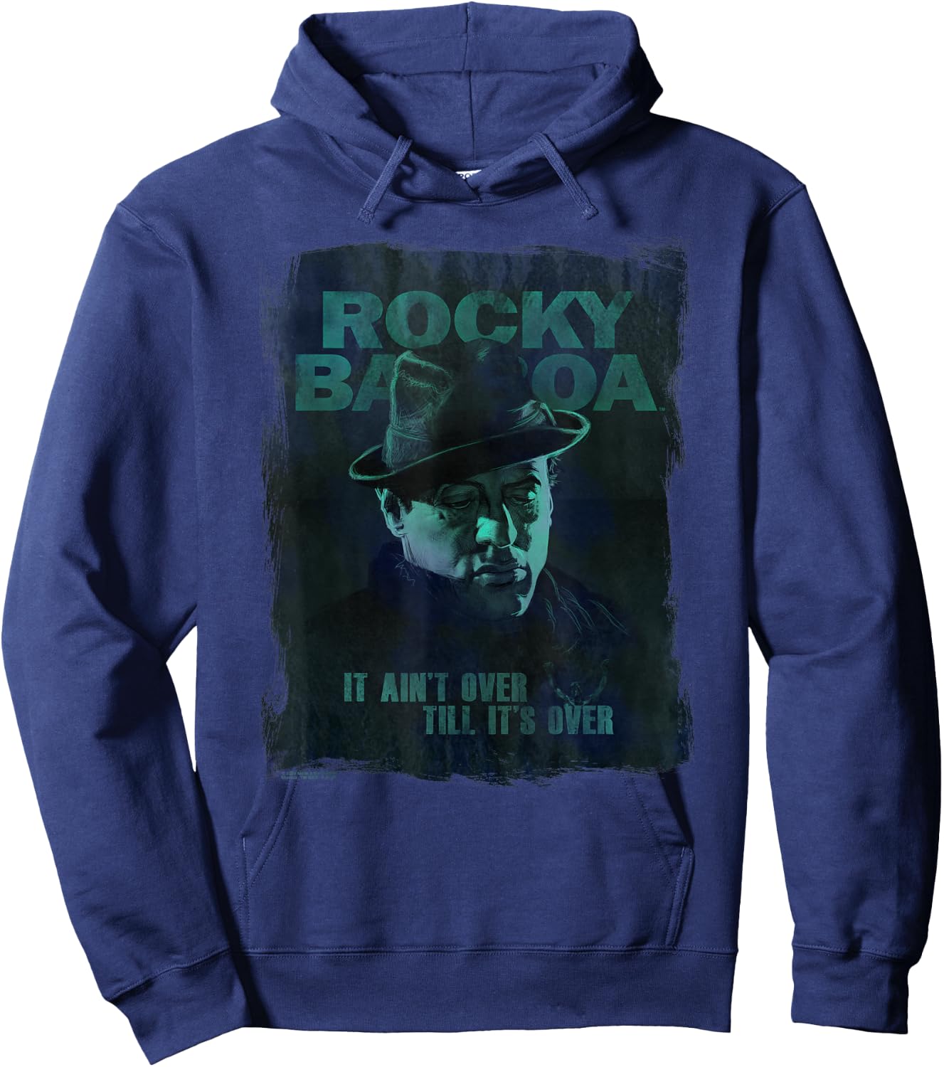Rocky Balboa It Ain't Over Till It's Over Hoodie - Hoodie | Navy