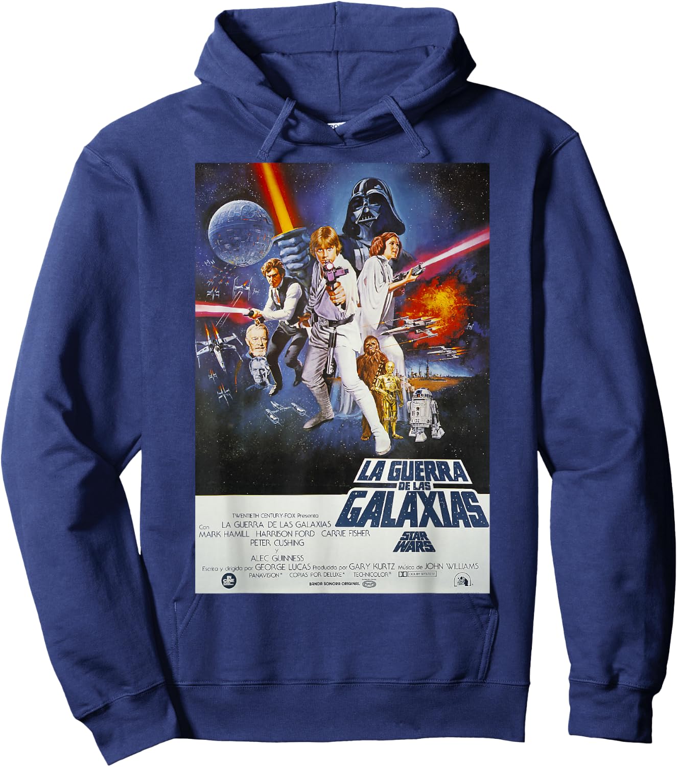 Star Wars Spanish Movie Poster Hoodie - Hoodie | Navy