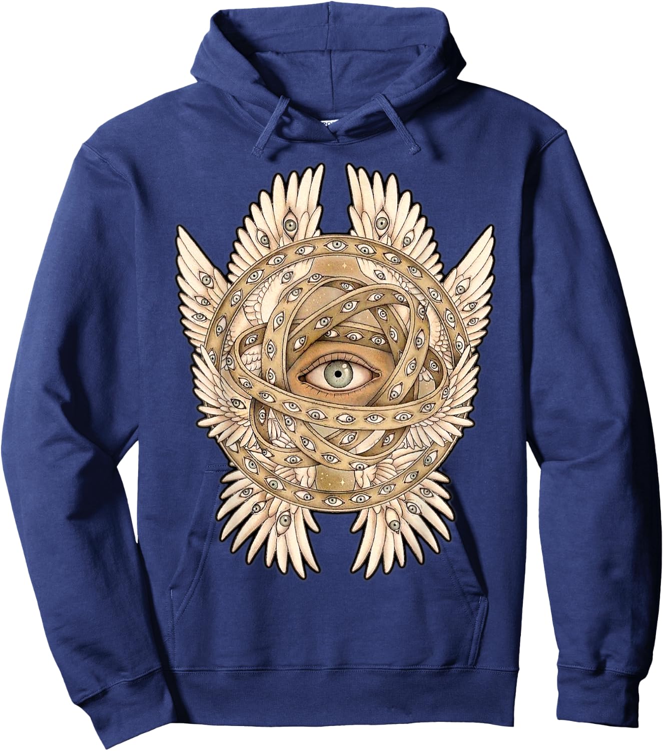 Ophanim Angel Seraphim Angelic Biblical Ezekiel Hoodie - Hoodie | Navy