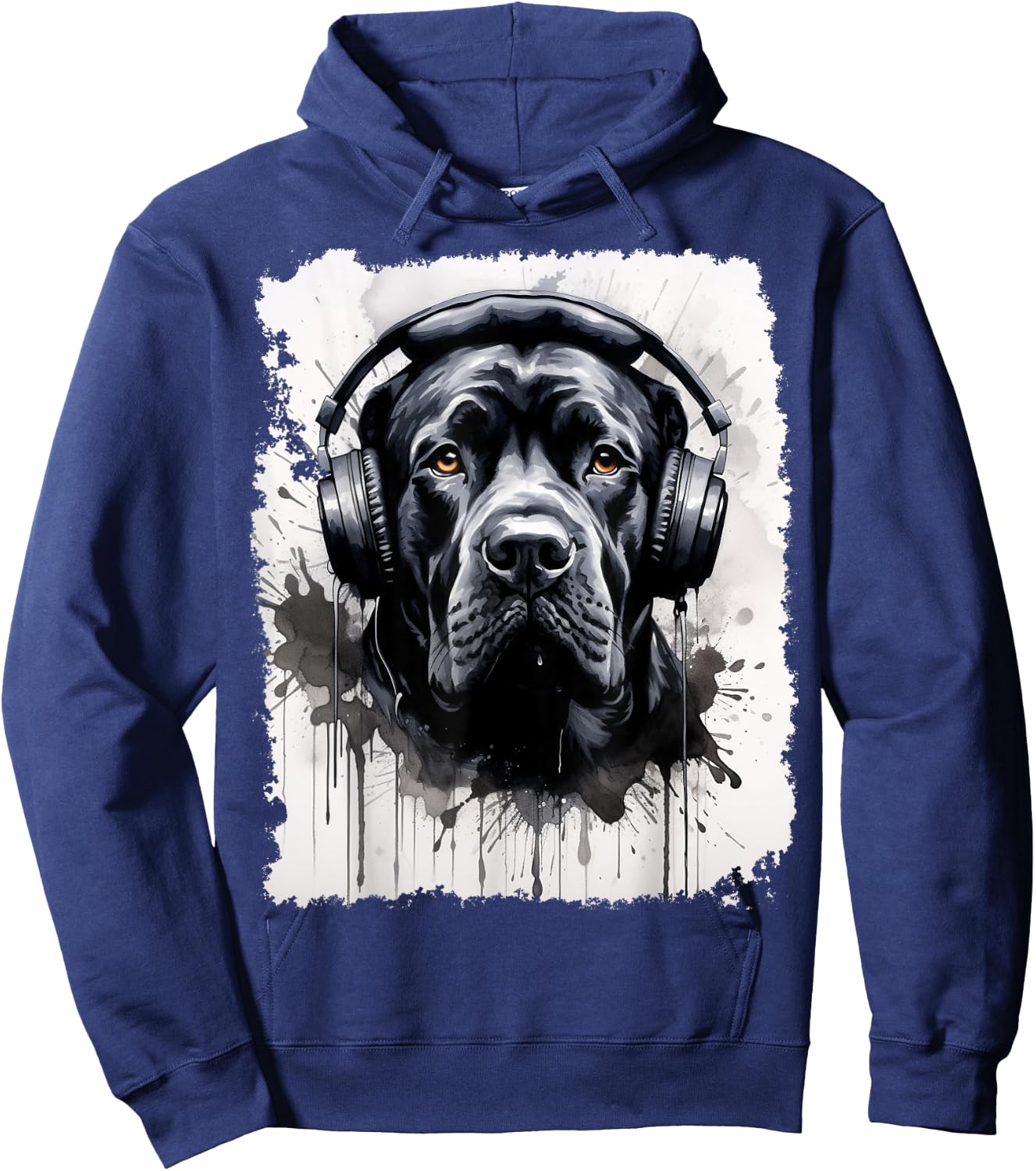 Pop Art Dog Cane Corso Music Hoodie - Hoodie | Navy