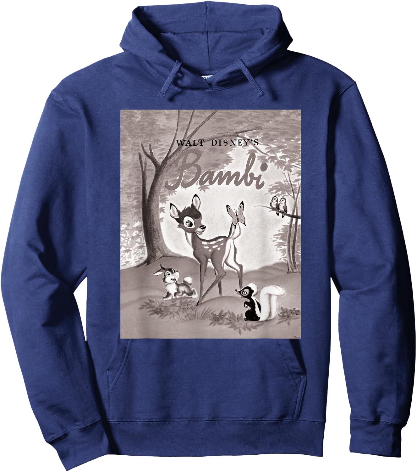 Bambi Vintage B&W Hoodie - Hoodie | Navy