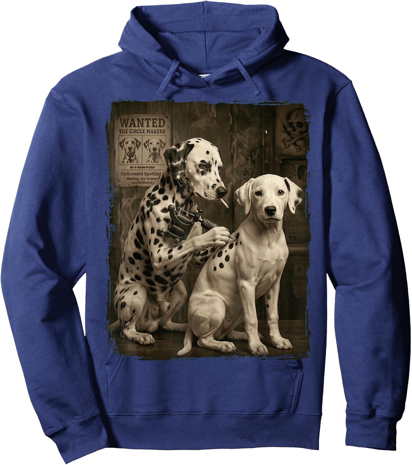 Dalmatiner Tätowierung Hoodie - Hoodie | Navy