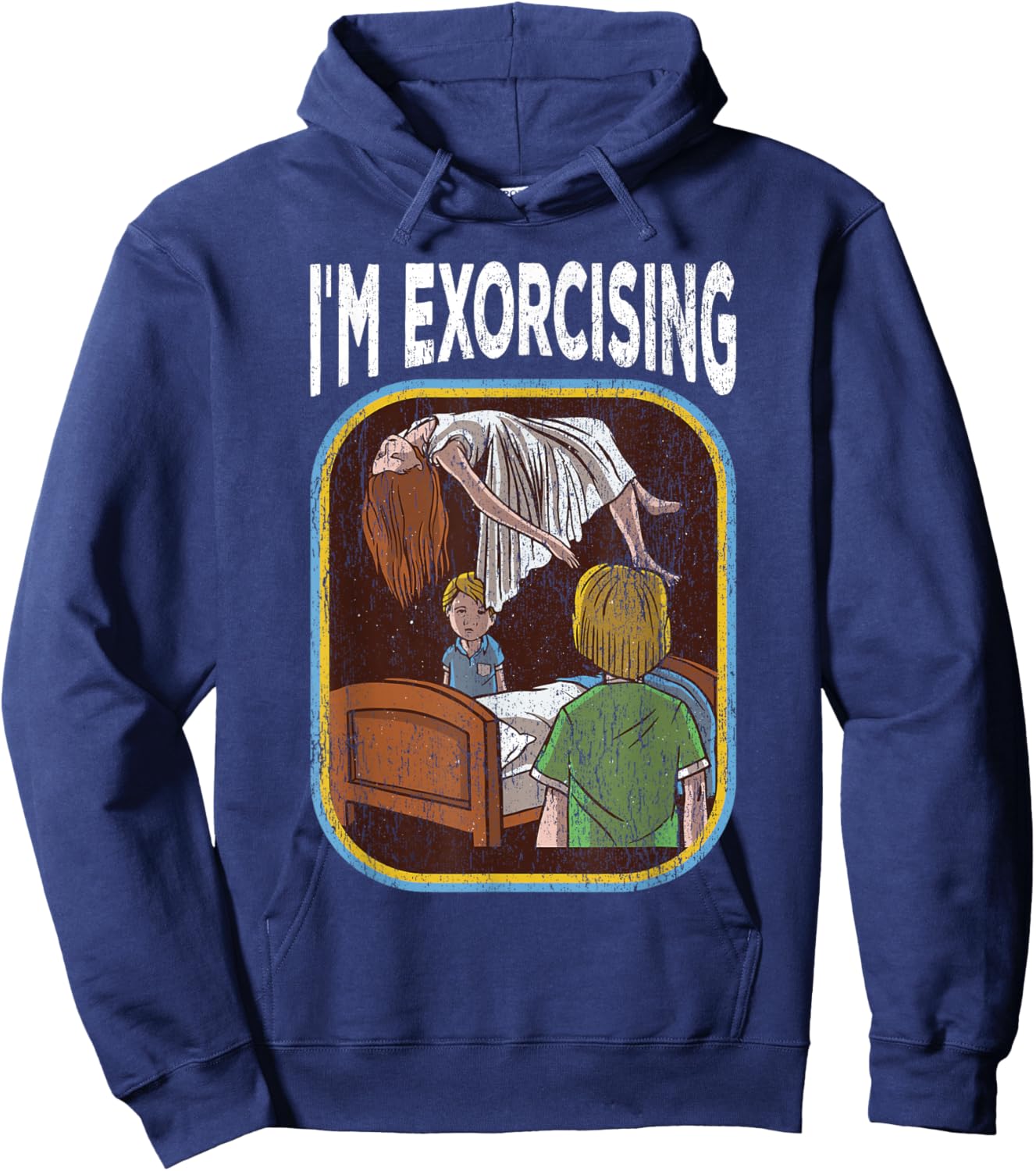 Horror Movie Vintage Nostalgia Small Hoodie - Hoodie | Navy