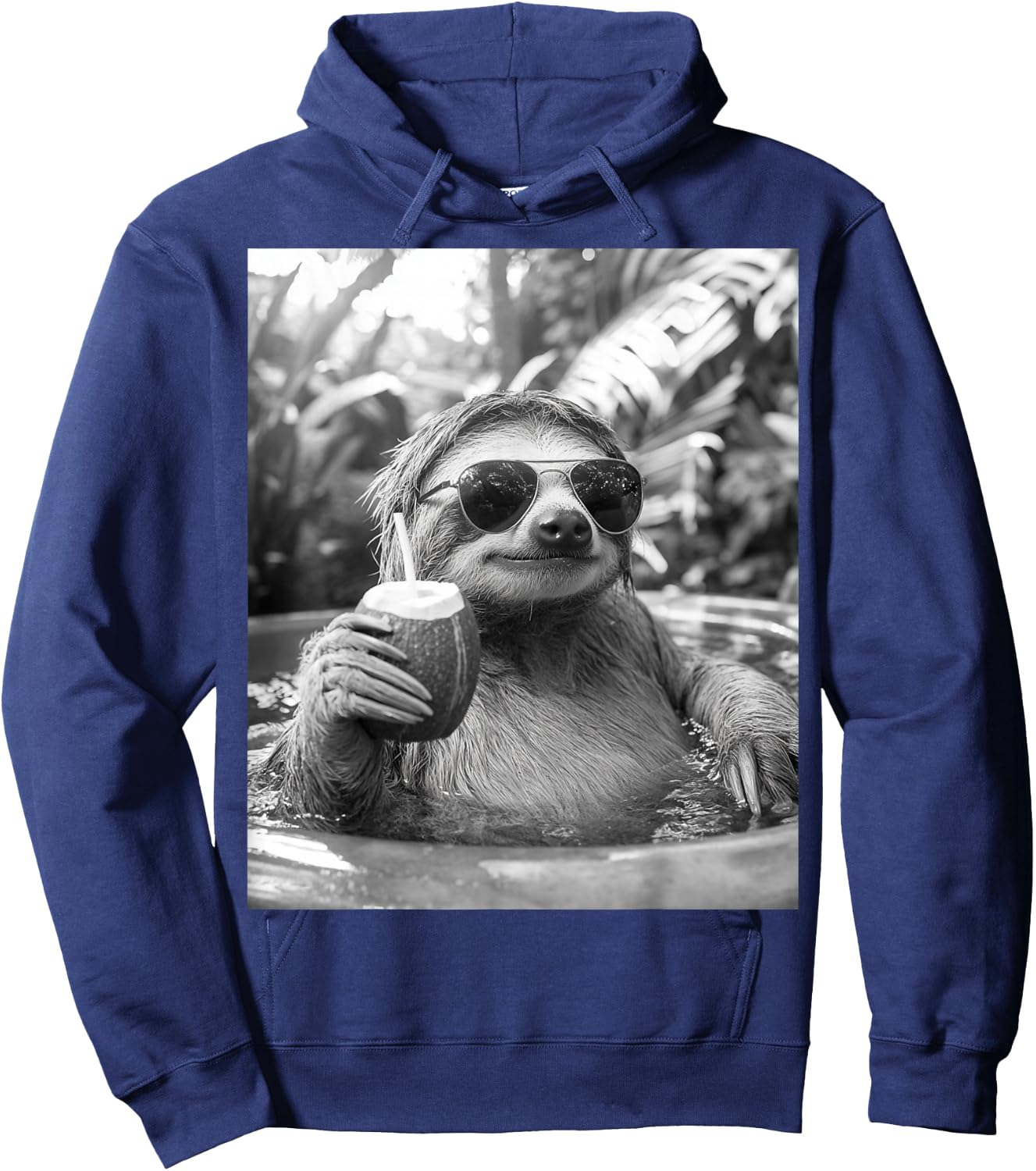 Cool Sloth Selfie Hoodie - Hoodie | Navy
