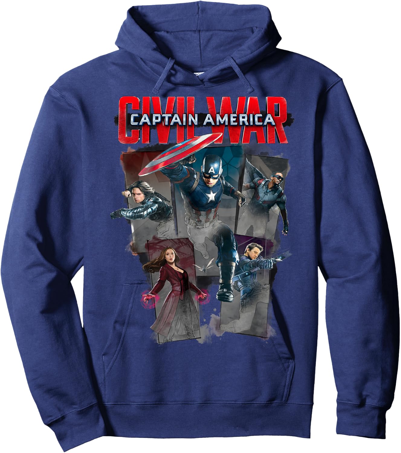 Marvel Captain America Civil War Group Shot Hoodie - Hoodie | Navy