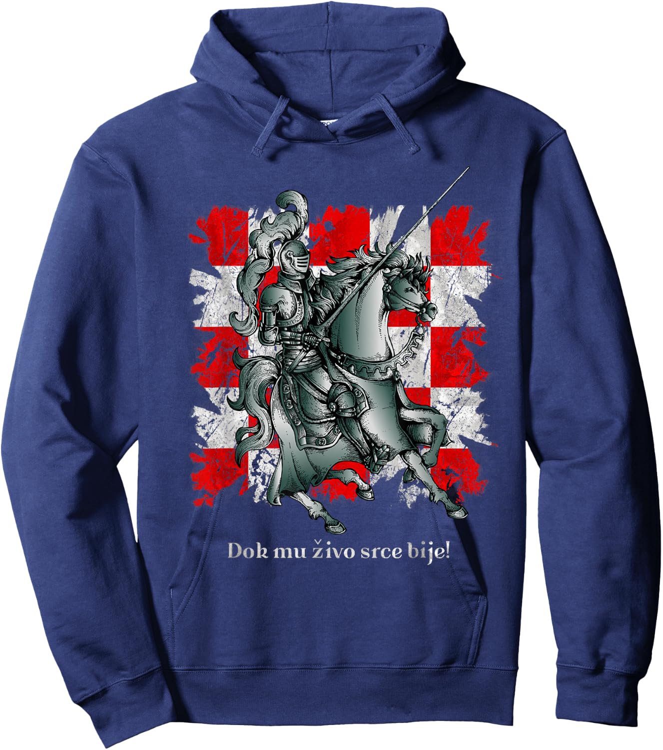 Kroatien Hrvatski Vitez Hrvatska Zastava Hoodie - Hoodie | Navy