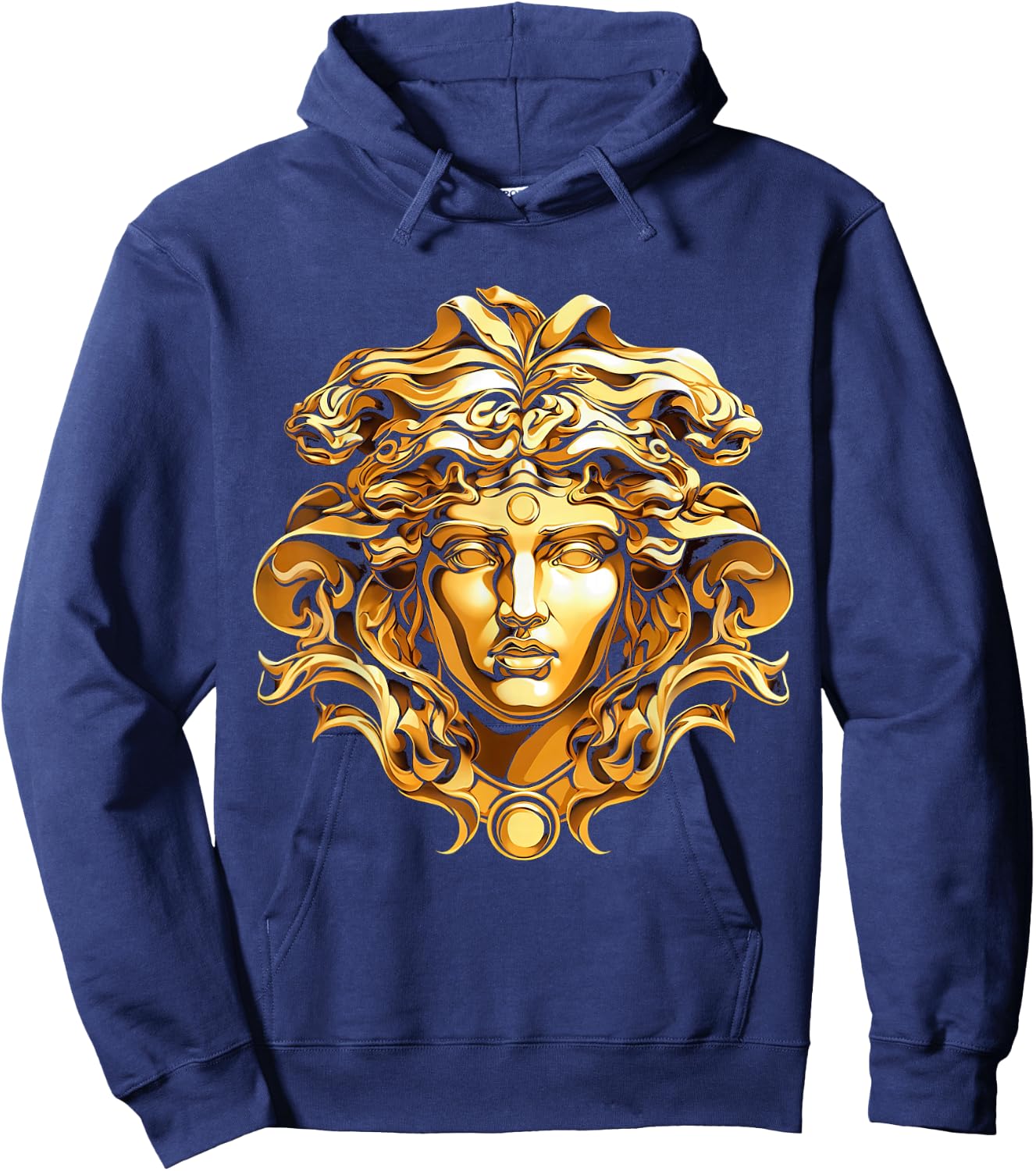 medusahead Greek Mythology Ancient Snake Hair Hoodie - Hoodie | Navy