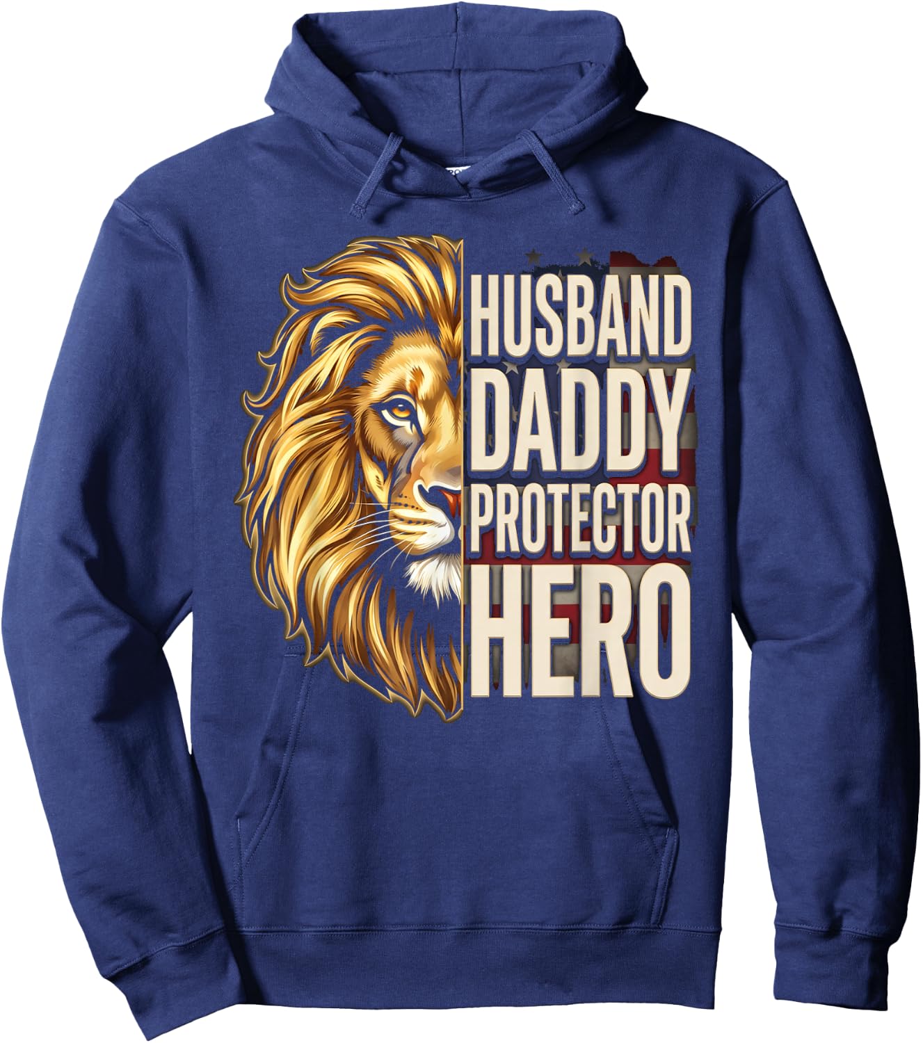 Husband Daddy Protector Hero for Dad Hoodie - Hoodie | Navy