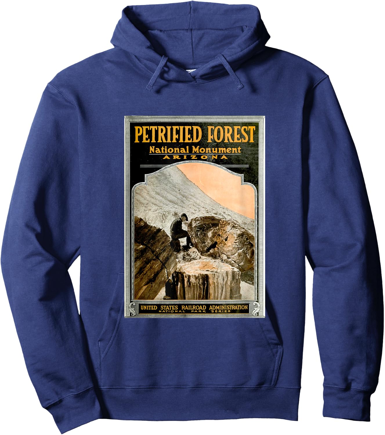 Petrified Forest National Park T Shirt Hoodie - Hoodie | Navy