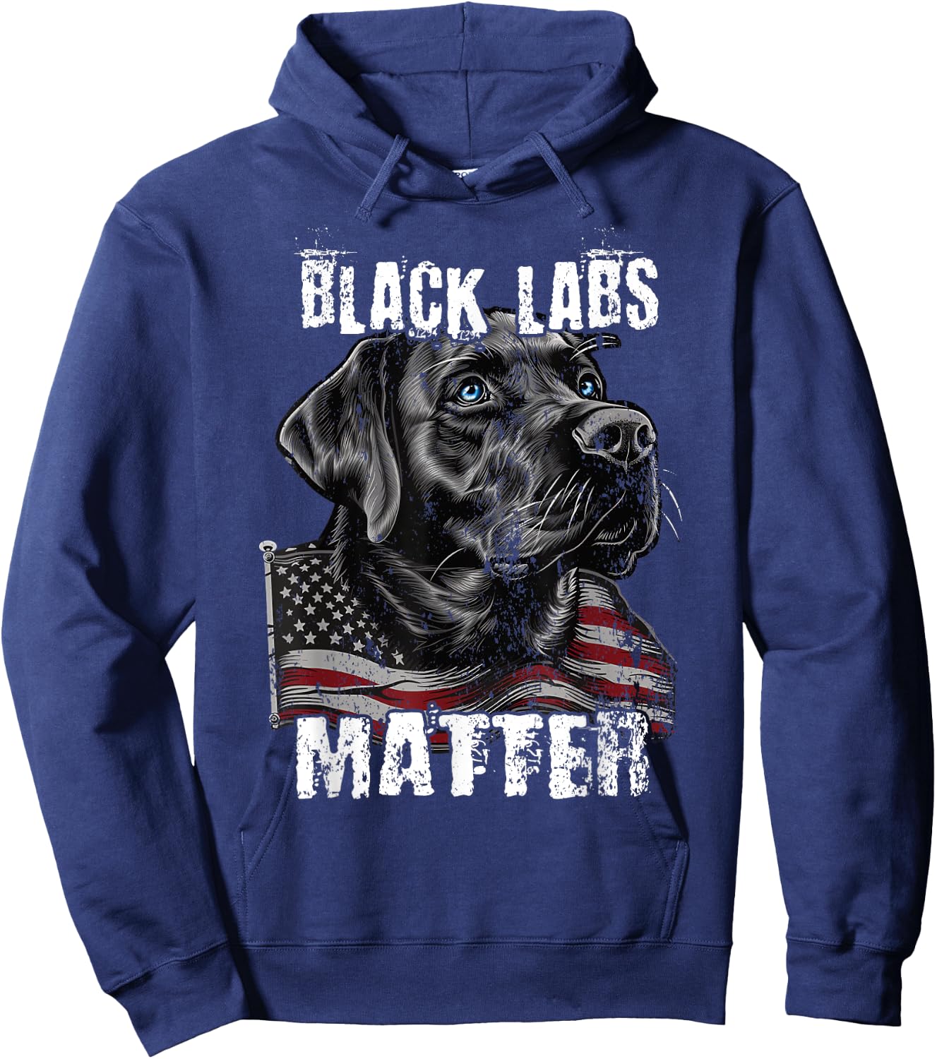 Black Labs Matter Labrador Retriever Parody Lab Hoodie - Hoodie | Navy