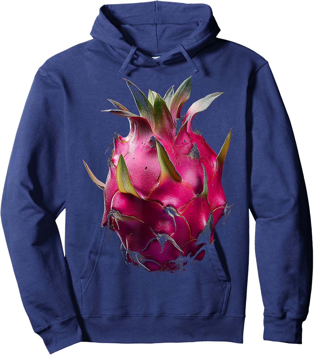 Dragon Fruit Motif Artwork Dragon Hoodie - Hoodie | Navy