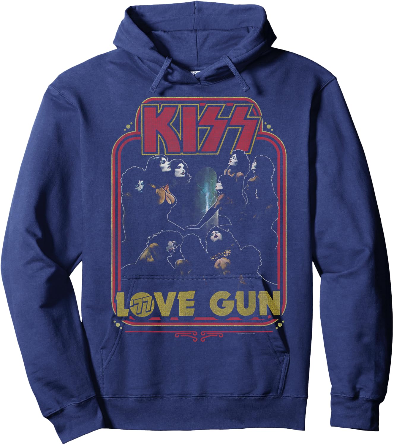 KISS - Love Gun Harem Hoodie - Hoodie | Navy