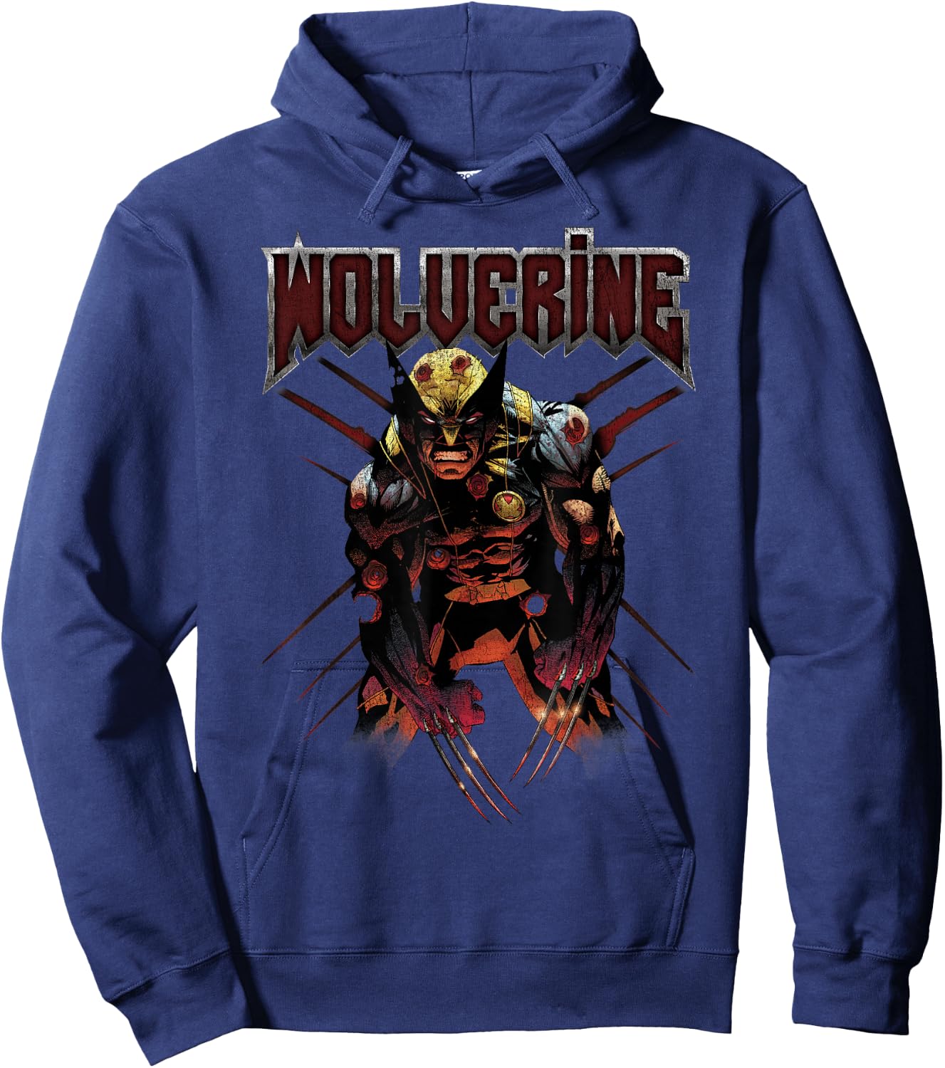 Marvel X-Men Wolverine Epic Regenerative Rock Hoodie - Hoodie | Navy