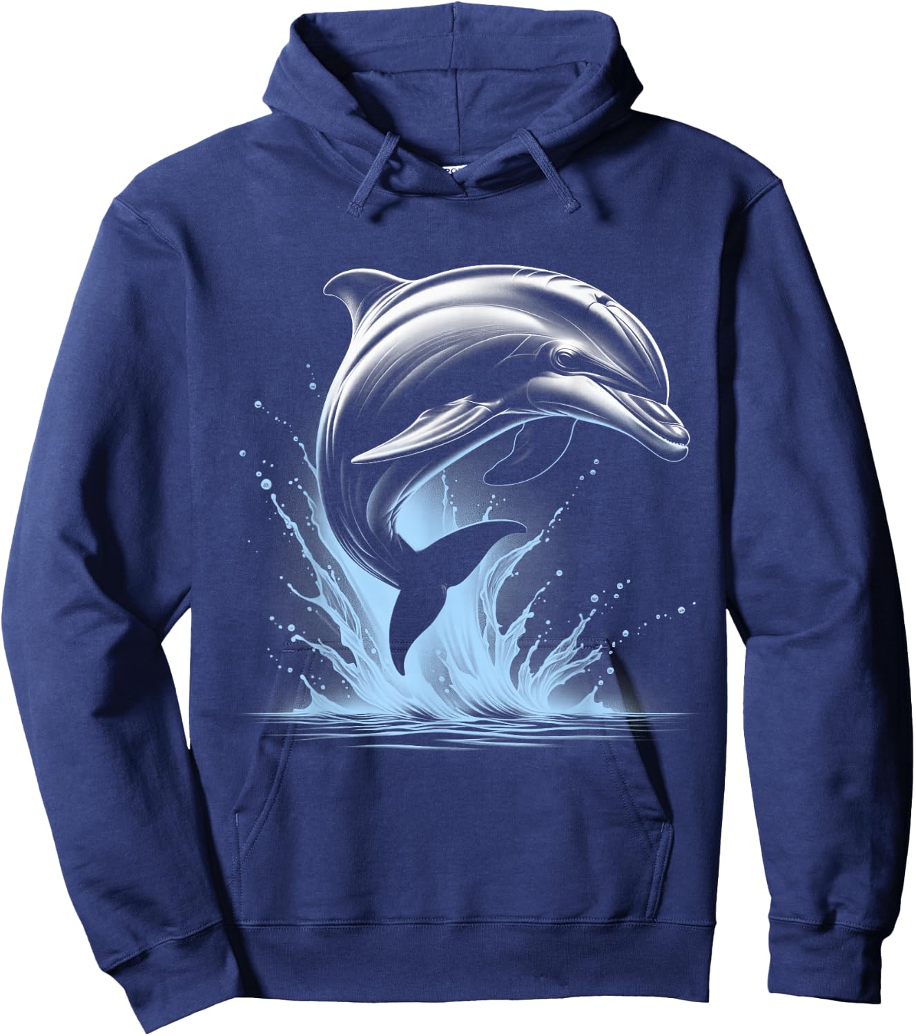 MyAnimal - Delfin im Sprung , Damen, Schwarz, S Hoodie - Hoodie | Navy