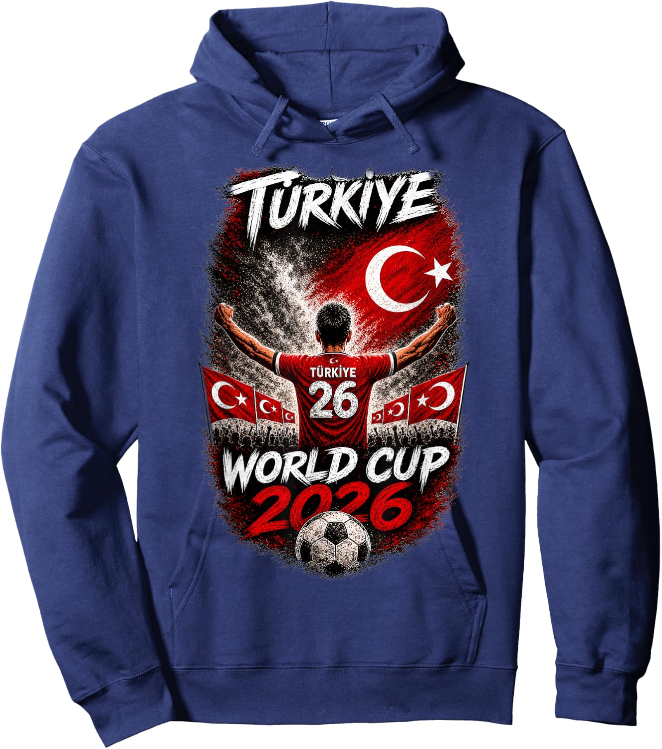 Soccer - WM 2026 Turkey Hoodie - Hoodie | Navy