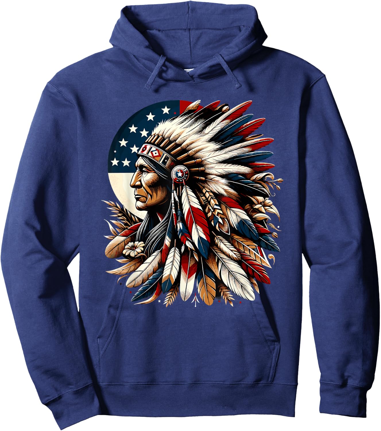 Indian Flag Indian American , Black, S Hoodie - Hoodie | Navy