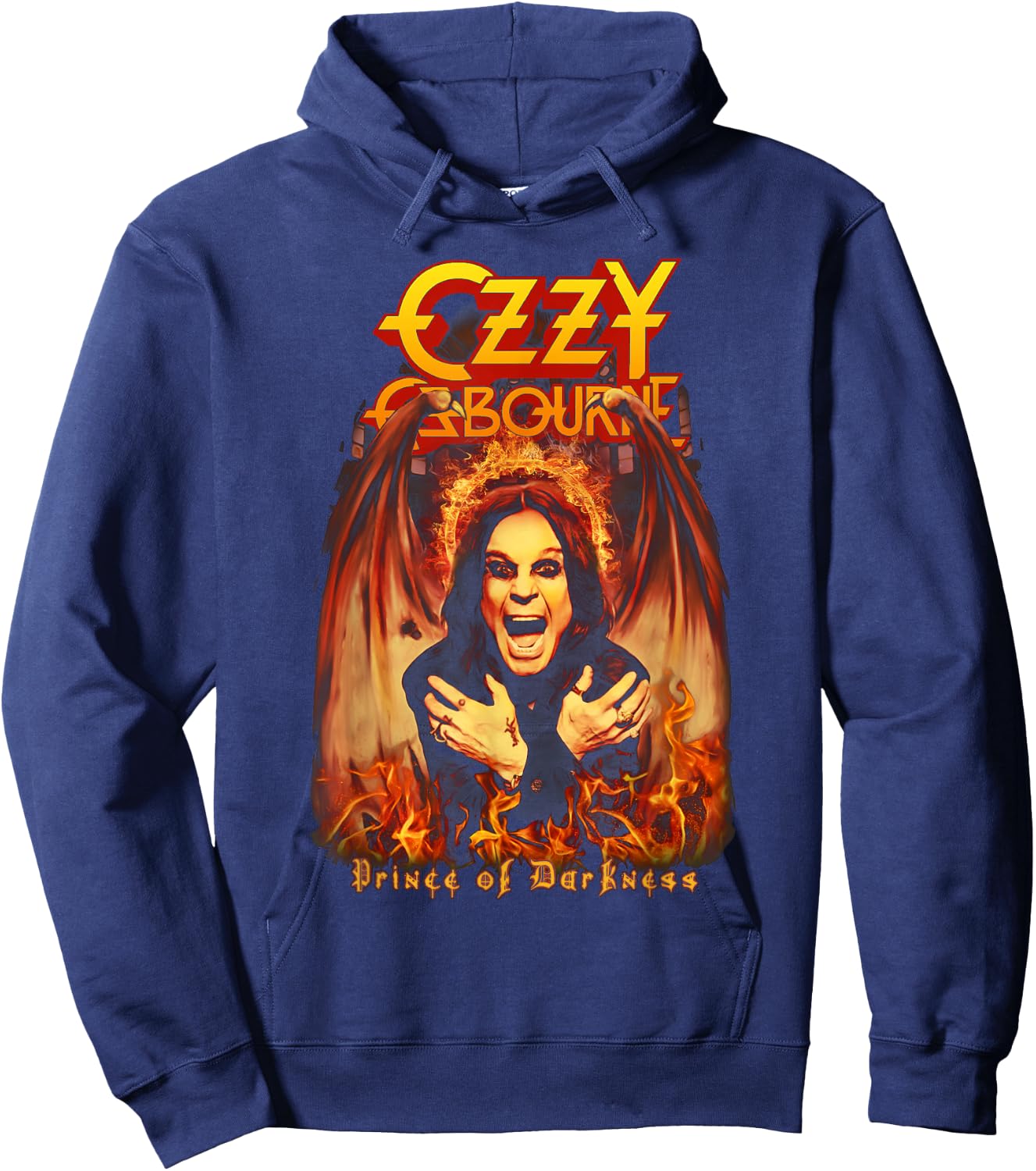Ozzy Osbourne Demon Wings Hoodie - Hoodie | Navy
