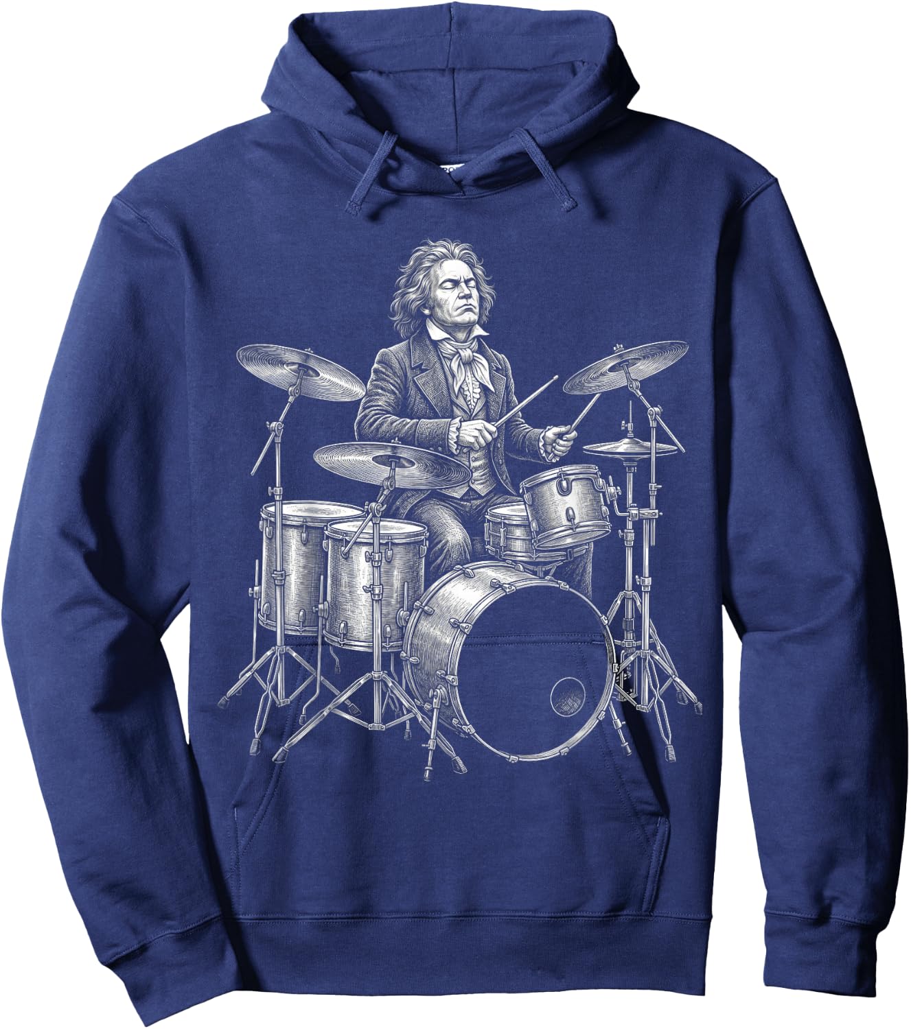 Ludwig Van Beethoven Drums Hoodie - Hoodie | Navy