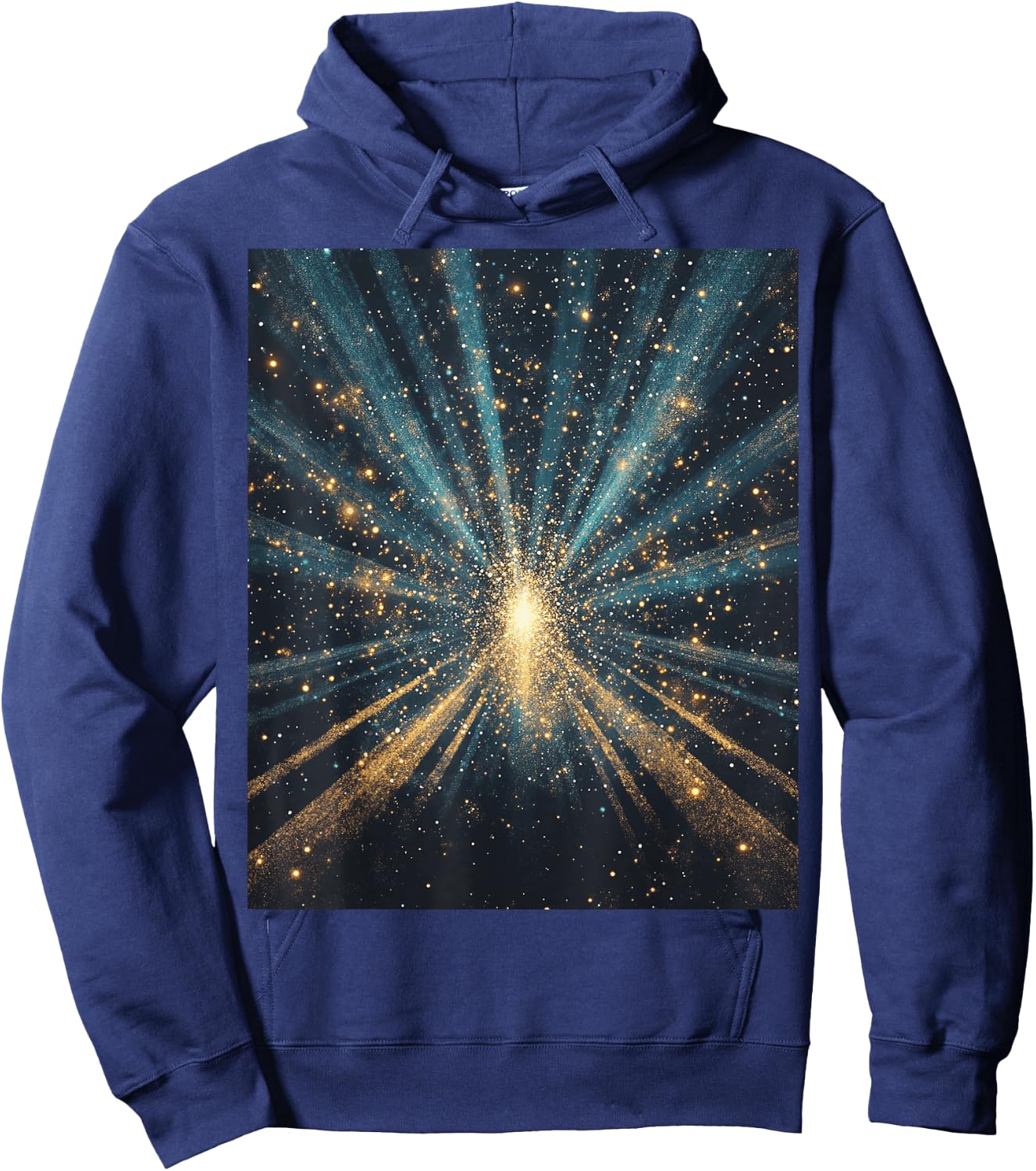Cosmic Explosion Stars for Space Enthusiasts Hoodie - Hoodie | Navy