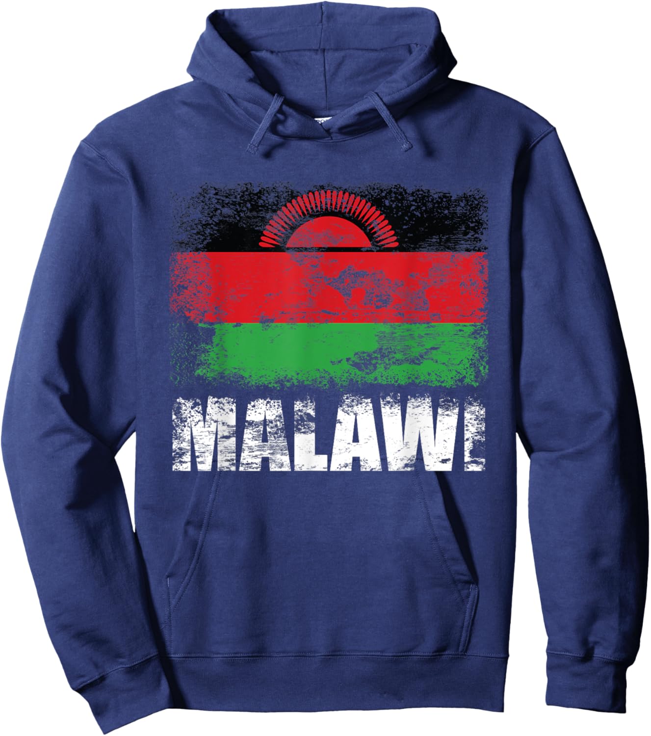 Malawi Flag | Malawian Flag Hoodie - Hoodie | Navy
