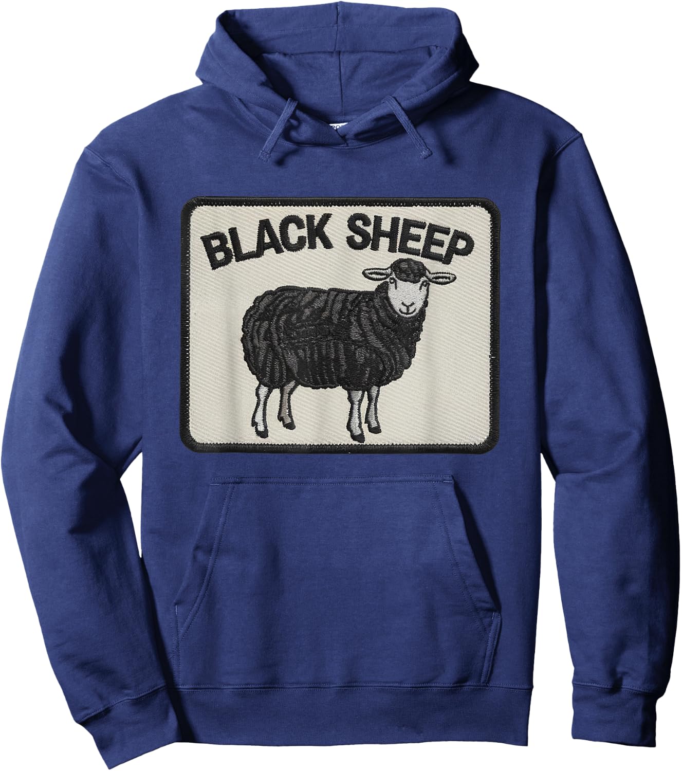 Black Sheep Patch Embrace your Uniqueness Hoodie - Hoodie | Navy