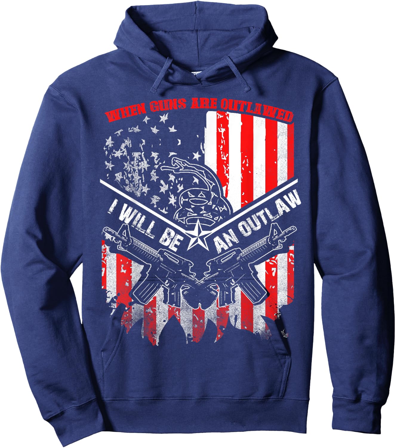 When Guns Are Outlawed I Will Be An Outlaw Hoodie - Hoodie | Navy