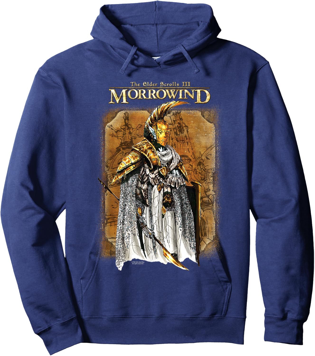 Morrowind Concept Illustration Video Game Hoodie - Hoodie | Navy