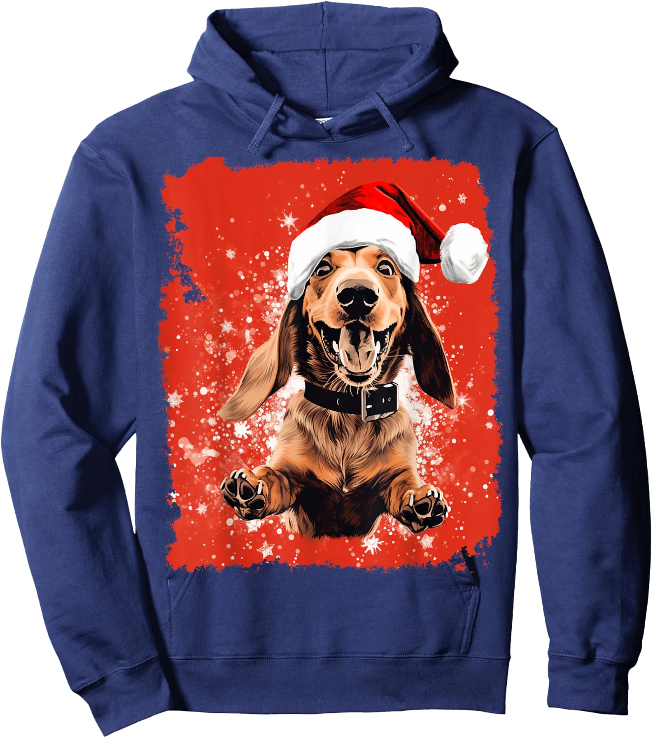 Dachshund Christmas Hoodie - Hoodie | Navy