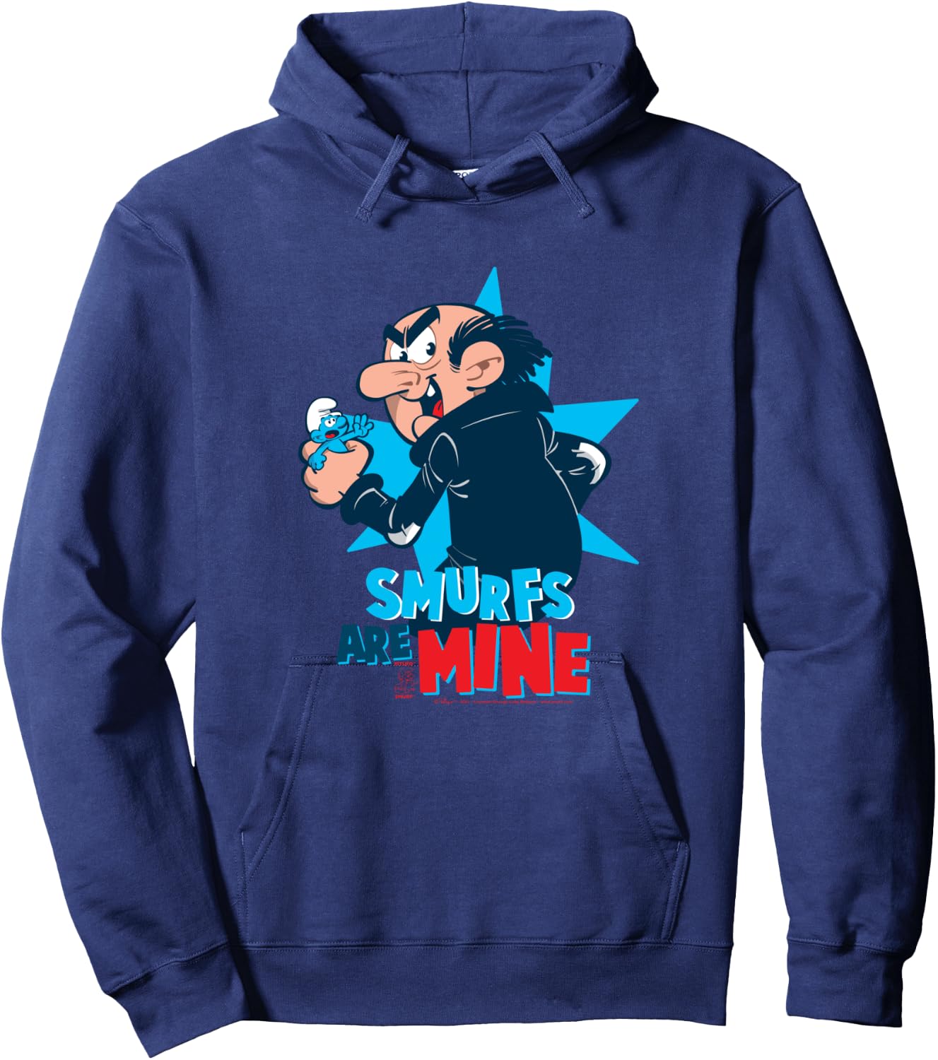 The Smurfs Smurfs Gargamel Smurfs are MINE Hoodie - Hoodie | Navy