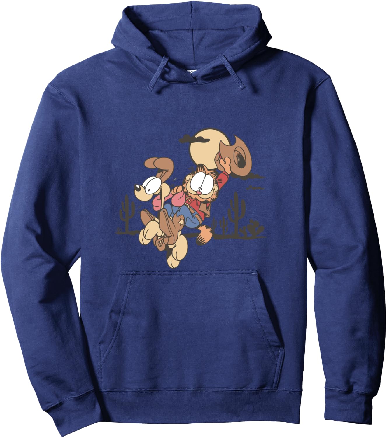 Garfield & Odie Best Friends Desert Vintage Hoodie - Hoodie | Navy
