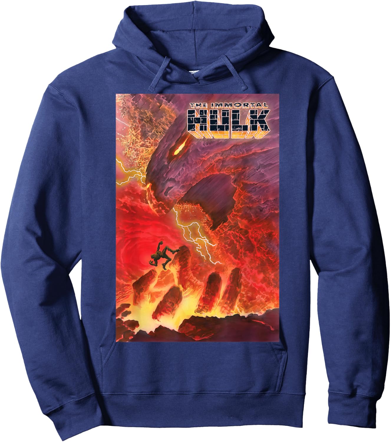 Marvel The Immortal Hulk Comic Cover Hoodie - Hoodie | Navy