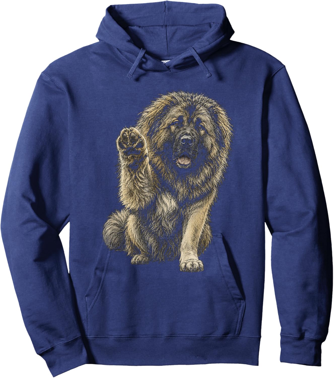 Caucasian Shepherd Dog Artwork Design Hoodie - Hoodie | Navy