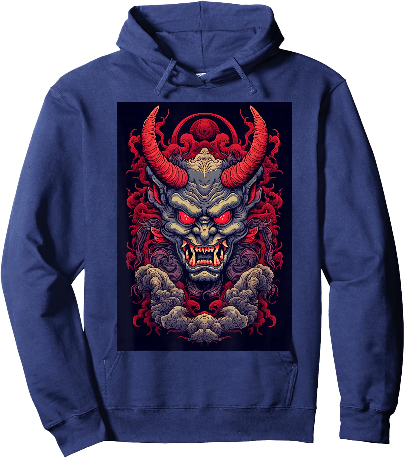 Oni Dämon Japanischer Teufel Hoodie - Hoodie | Navy