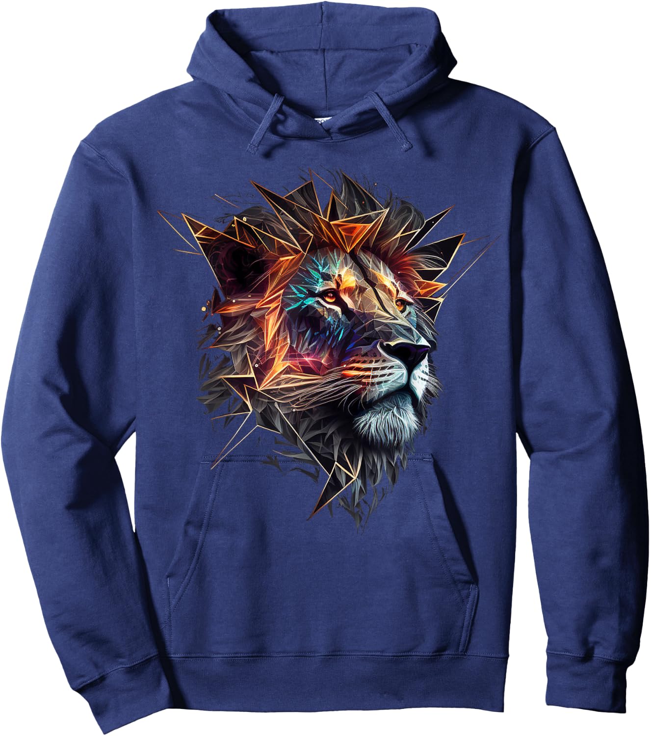 Löwe Tierliebhaber Motiv Tier Zoo Druck Löwe Hoodie - Hoodie | Navy