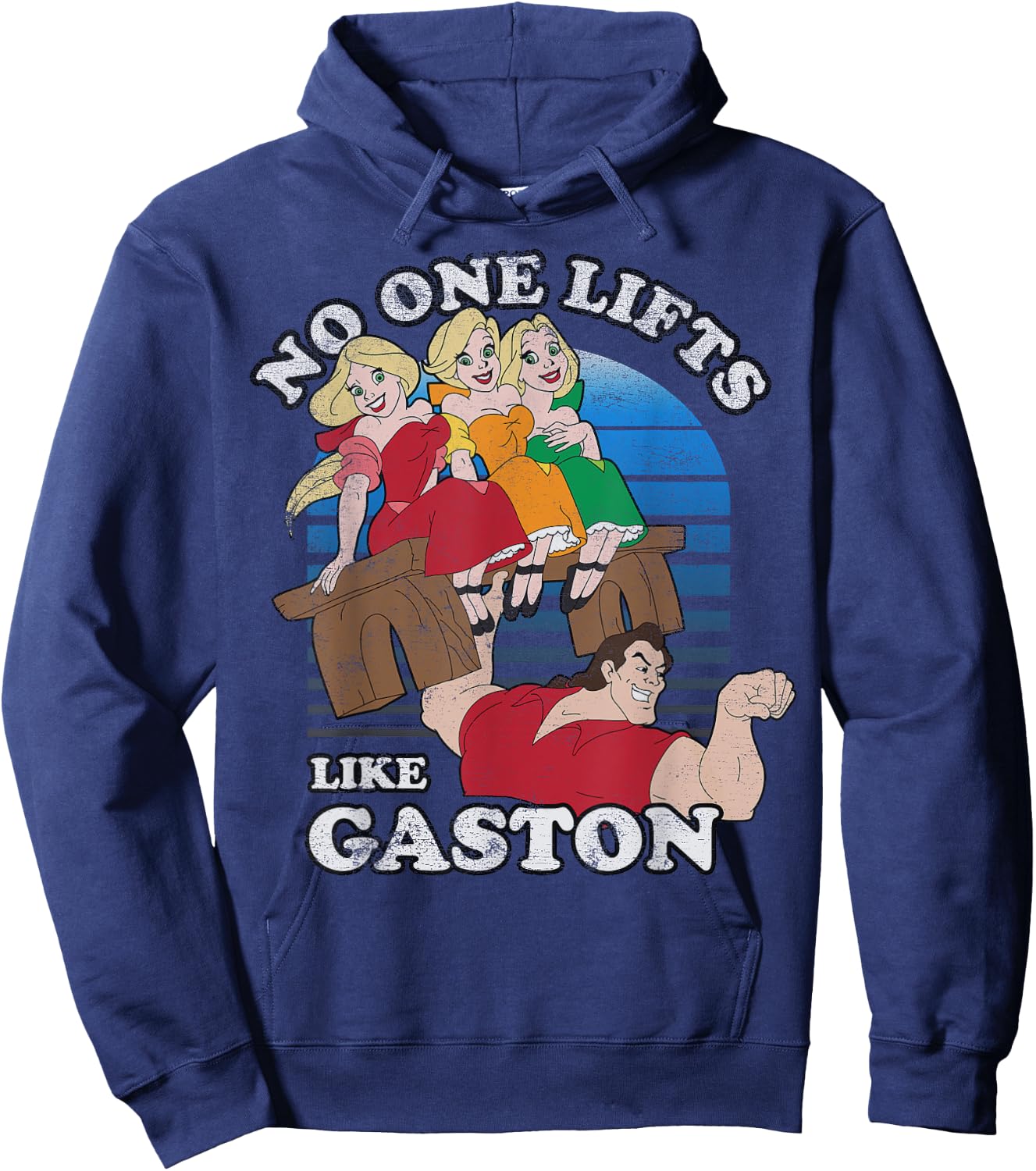 Disney Beauty and the Beast Lifts Like Gaston Hoodie - Hoodie | Navy