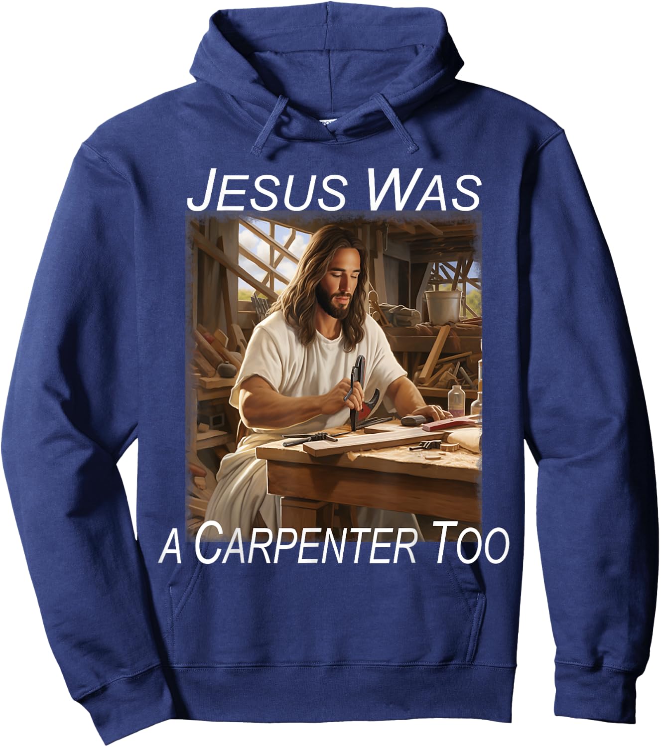 Jesus was a Carpenter Hoodie - Hoodie | Navy