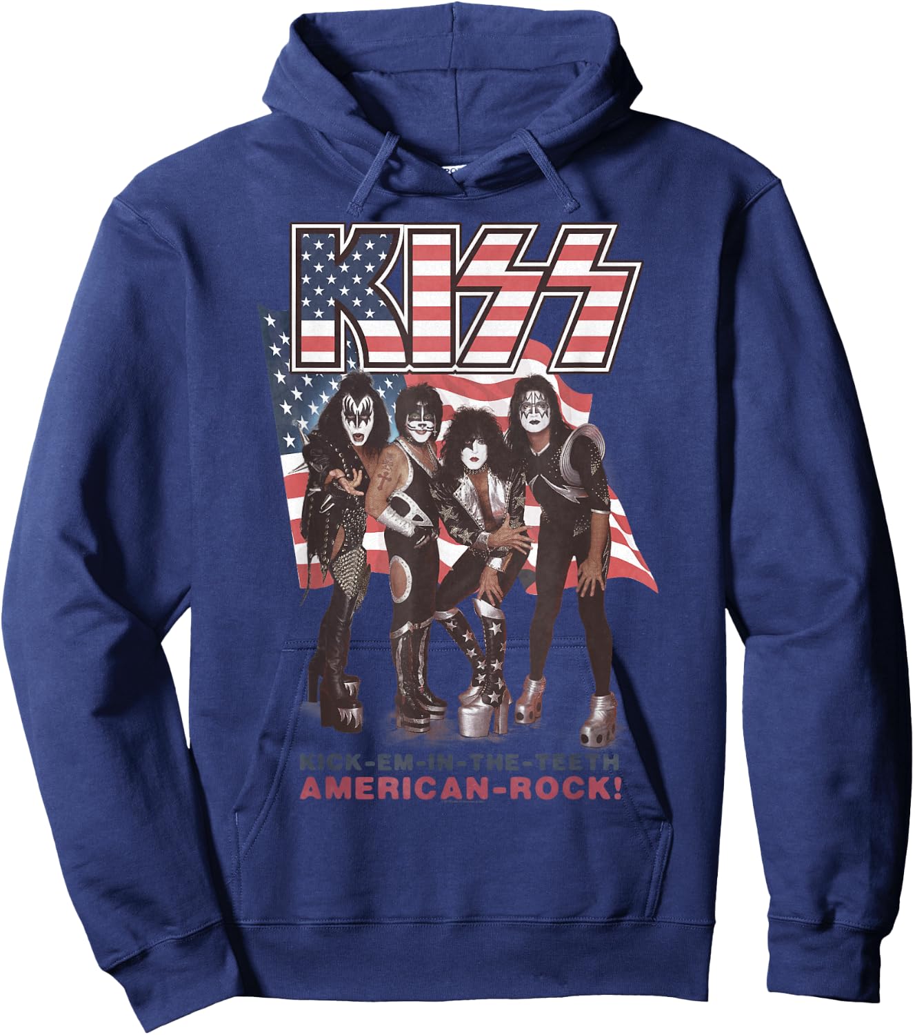 KISS - Kick Em in The Teeth Hoodie - Hoodie | Navy