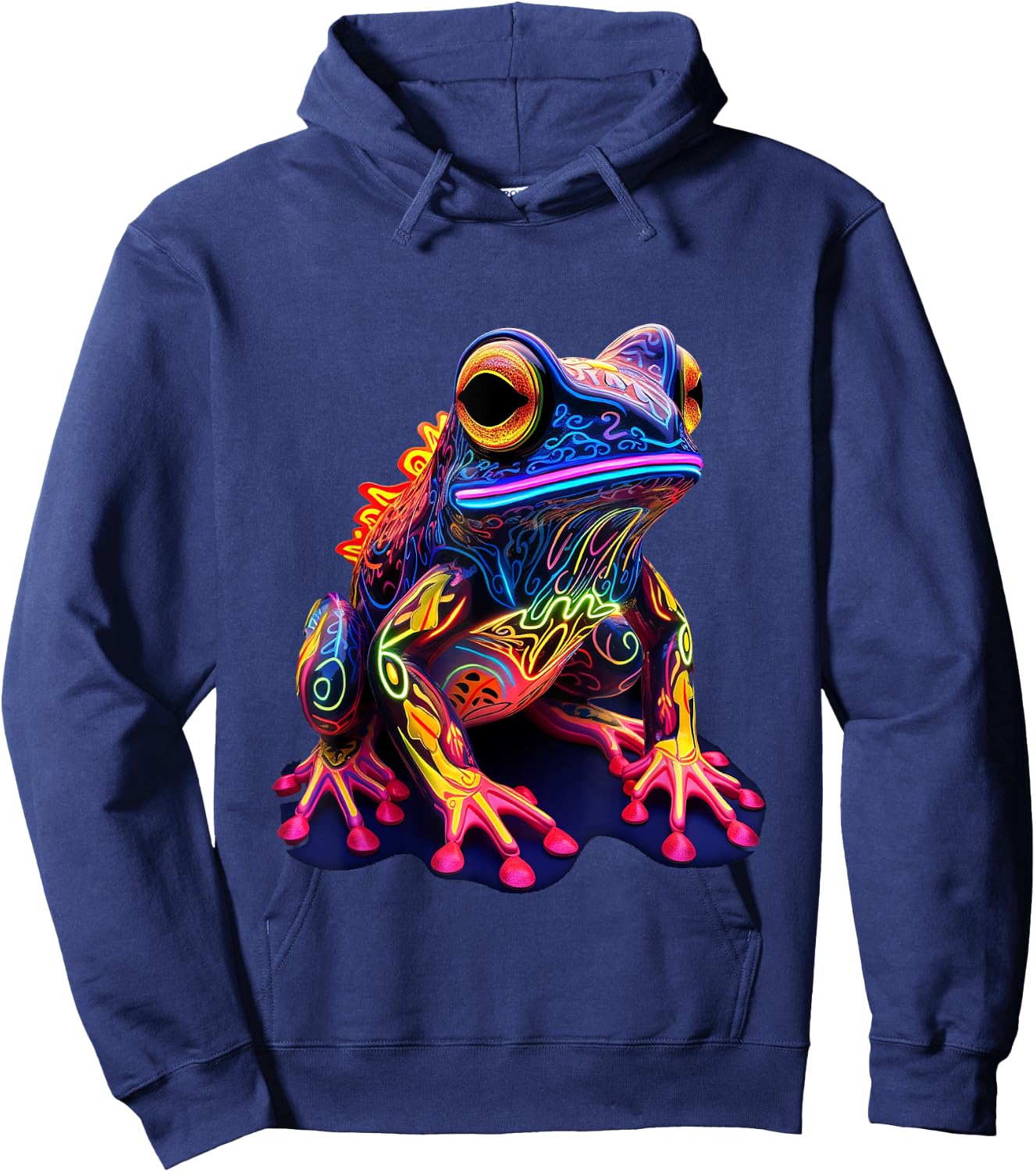Glowing Frog Hoodie - Hoodie | Navy