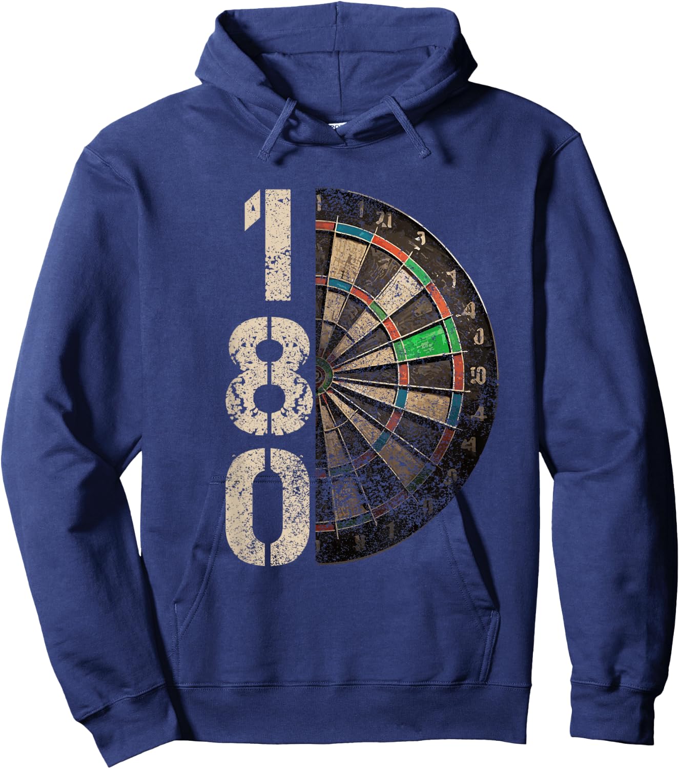 Dartboard 180 Men's , black Hoodie - Hoodie | Navy