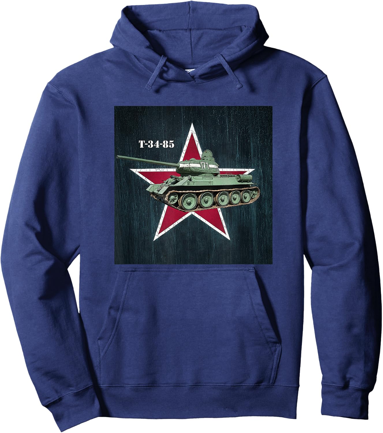 Soviet World War 2 Tank T-34-85 Hoodie - Hoodie | Navy