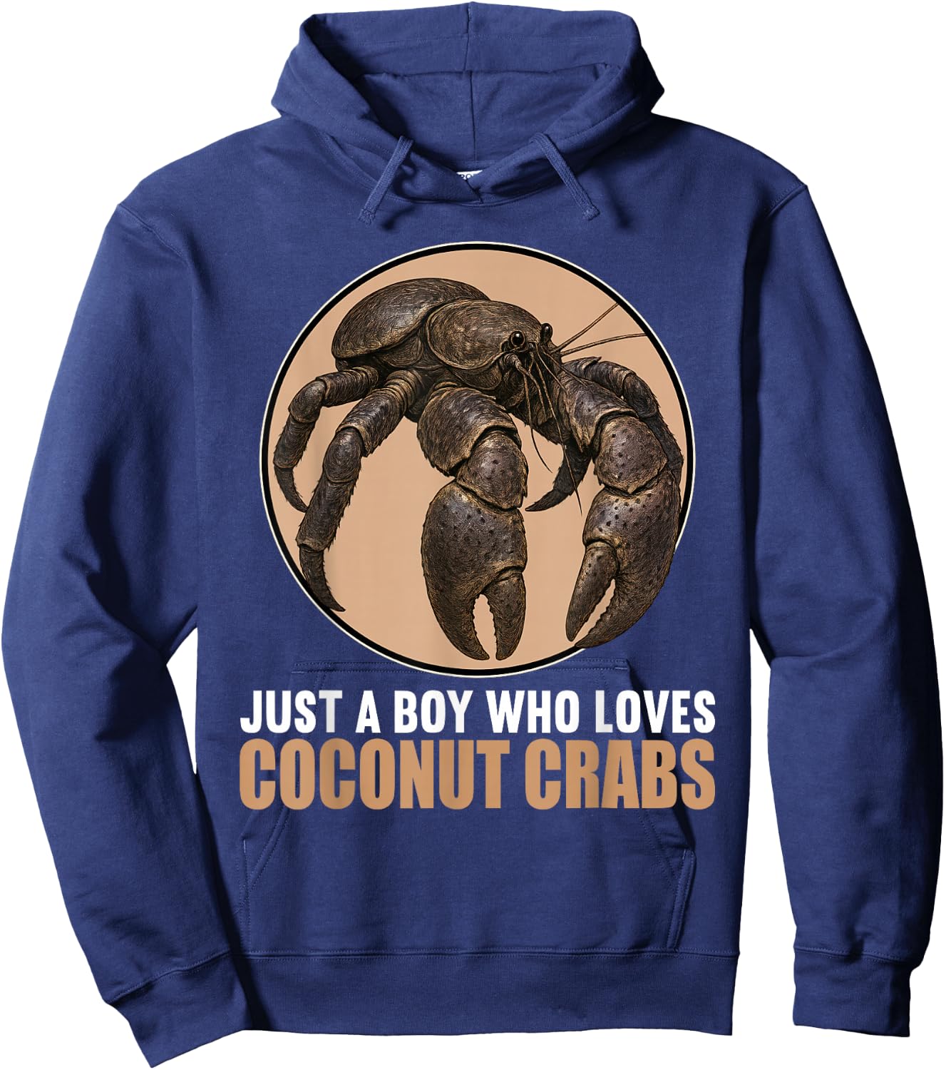 Just a Boy who loves Coconut Crabs Coconut Crab Hoodie - Hoodie | Navy