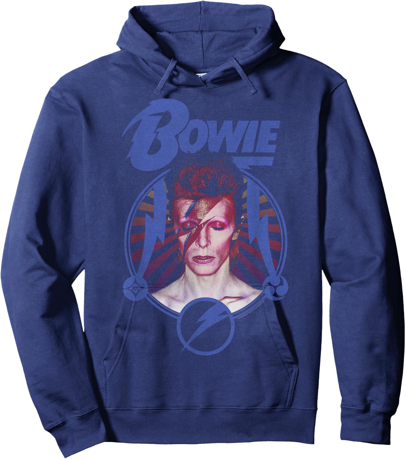 David Bowie - Blue Blitz , black Hoodie - Hoodie | Navy