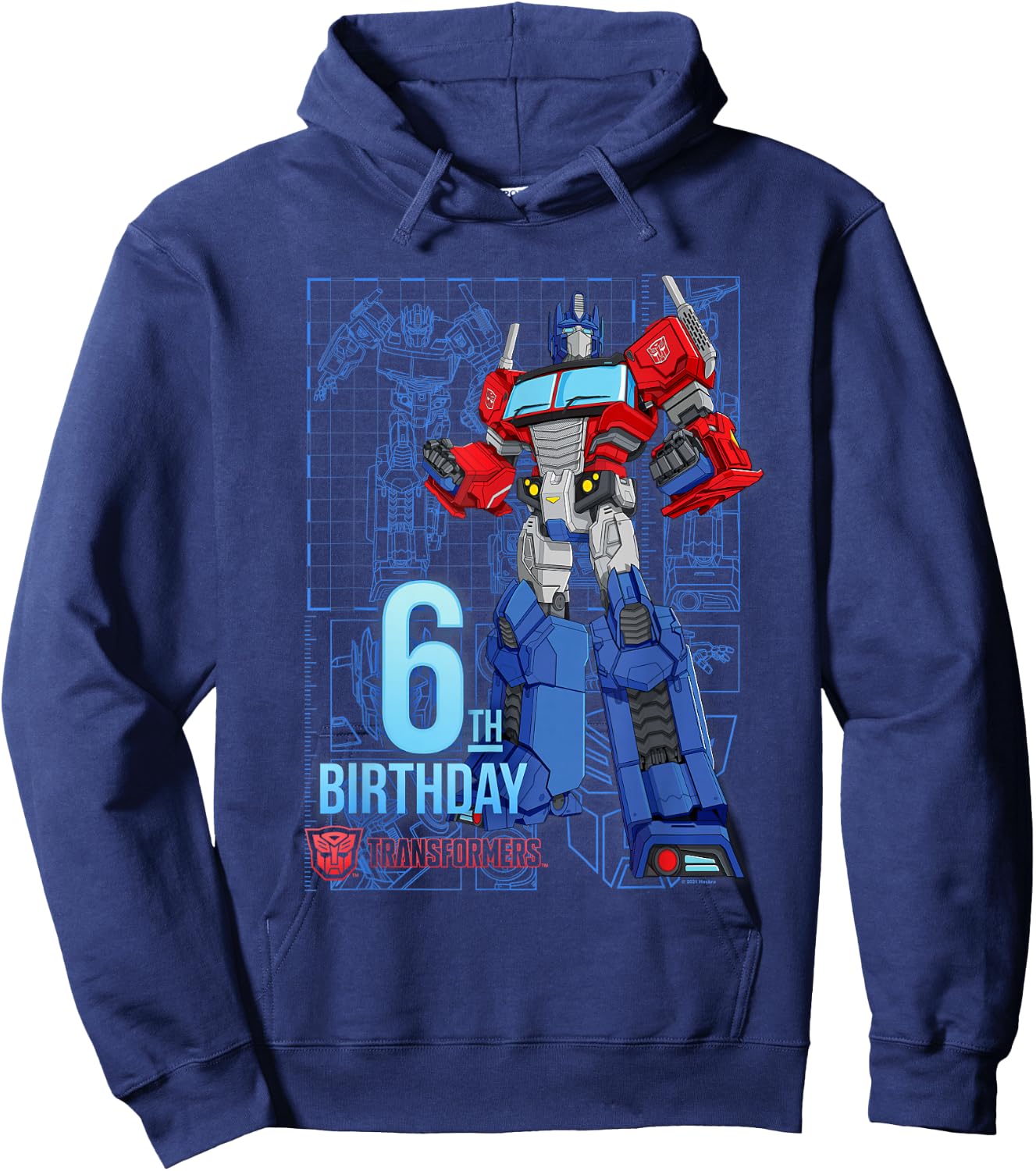 TRANSFORMERS Optimus Prime 6th Birthday Hoodie - Hoodie | Navy