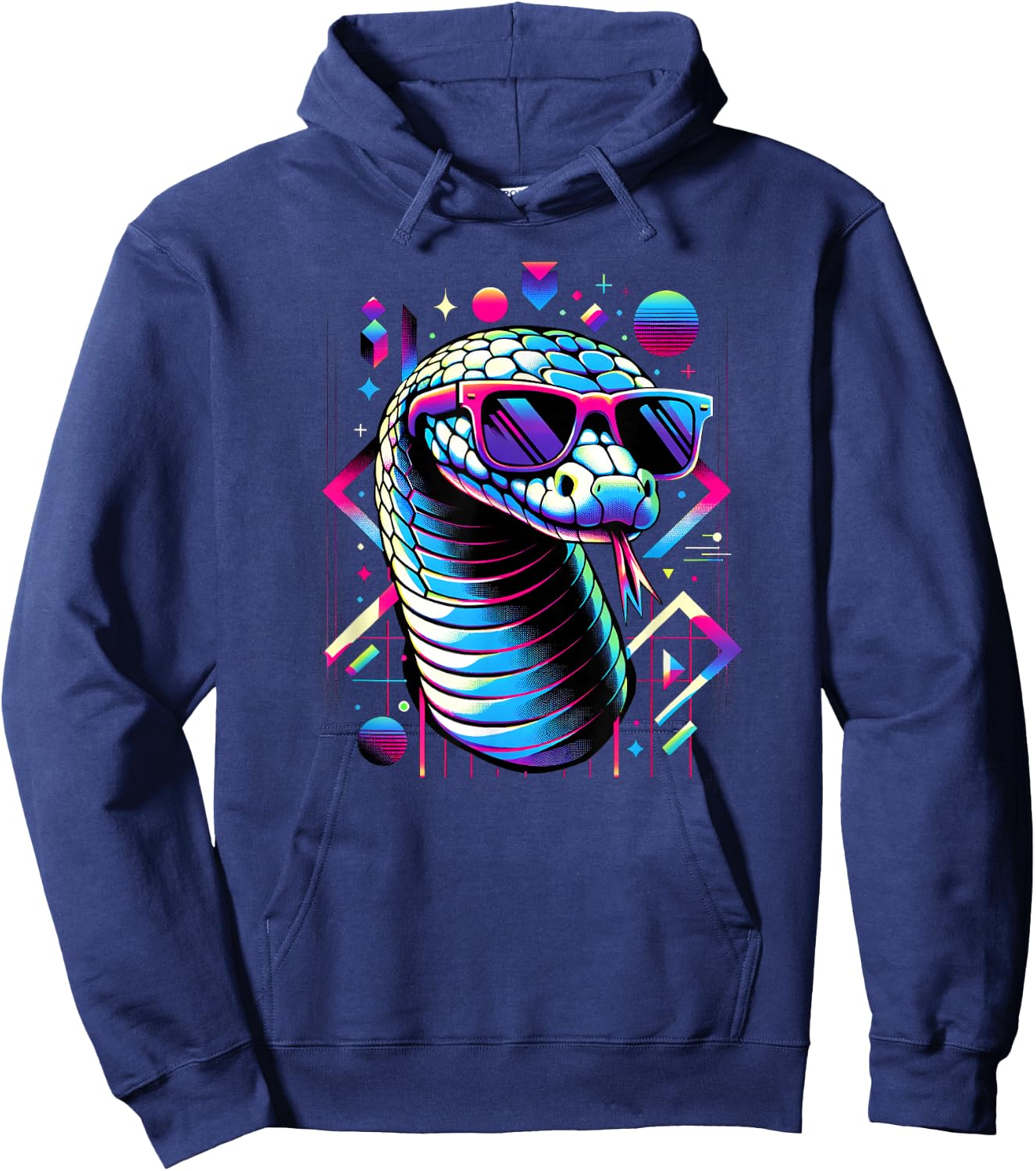 and Kids Vintage Retro Snake Lover Hoodie - Hoodie | Navy